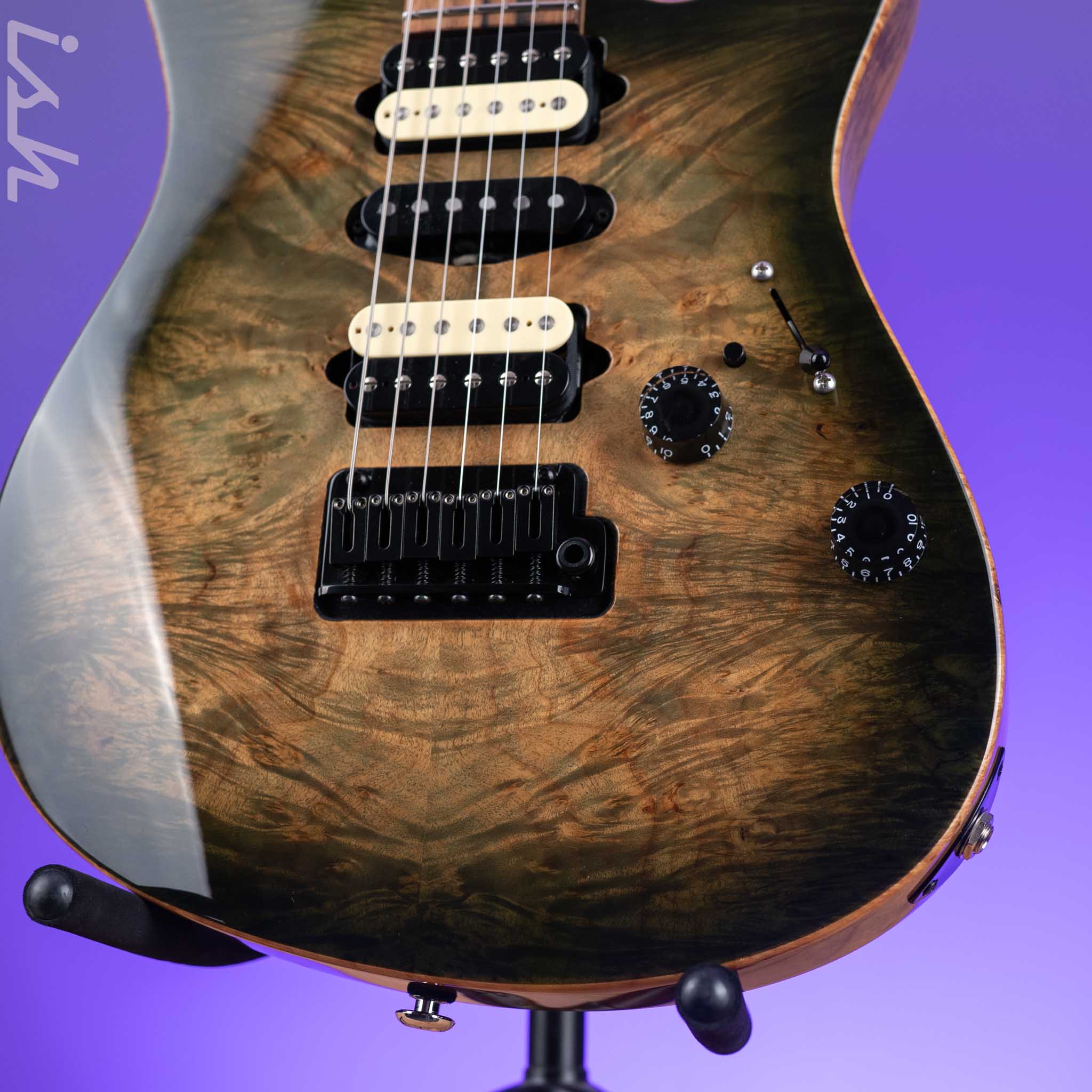 2015 Suhr Modern Faded Trans Green Burst - Image 4