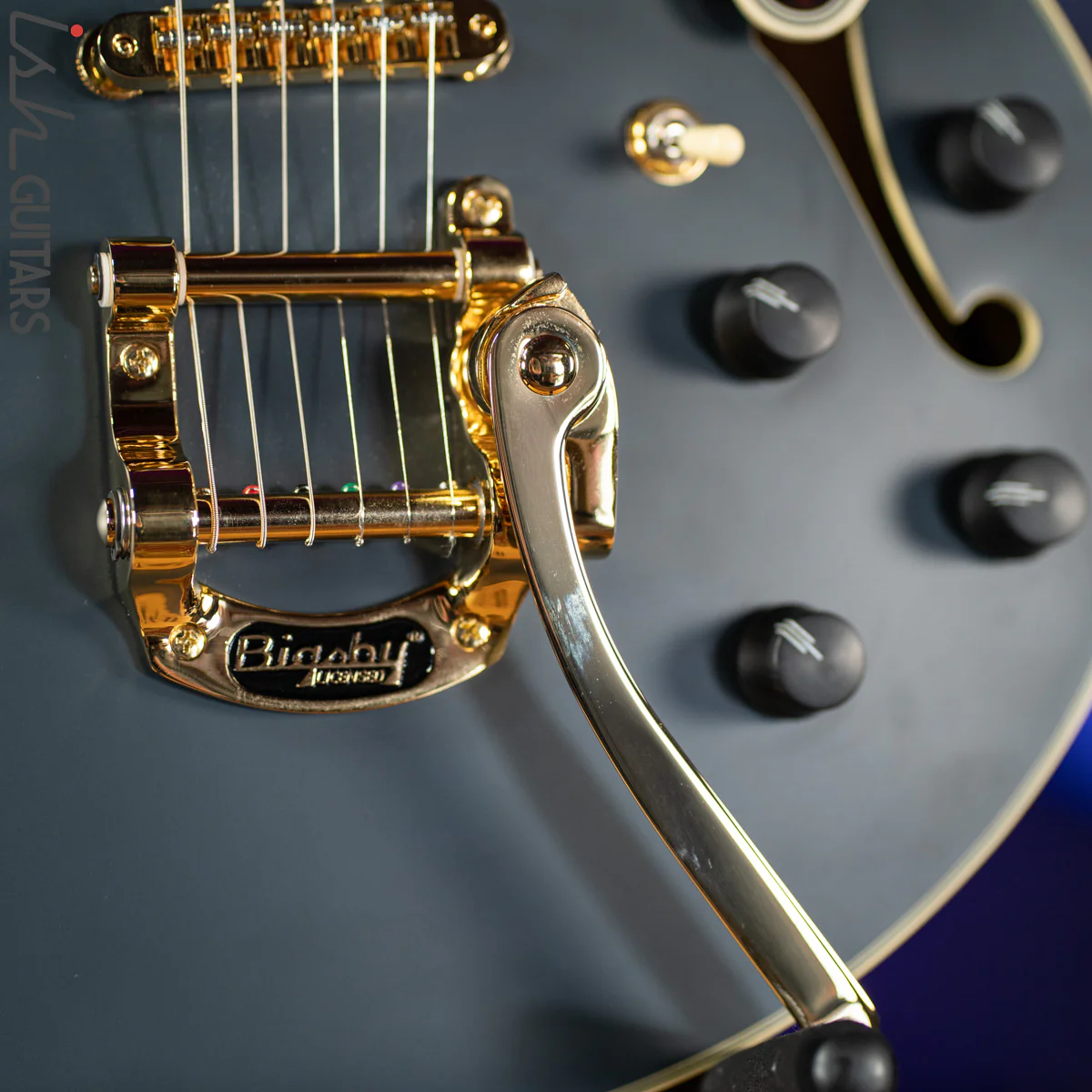 2016 D’Angelico Deluxe Signed by Bob Weir SS Signature Matte Stone - Image 8