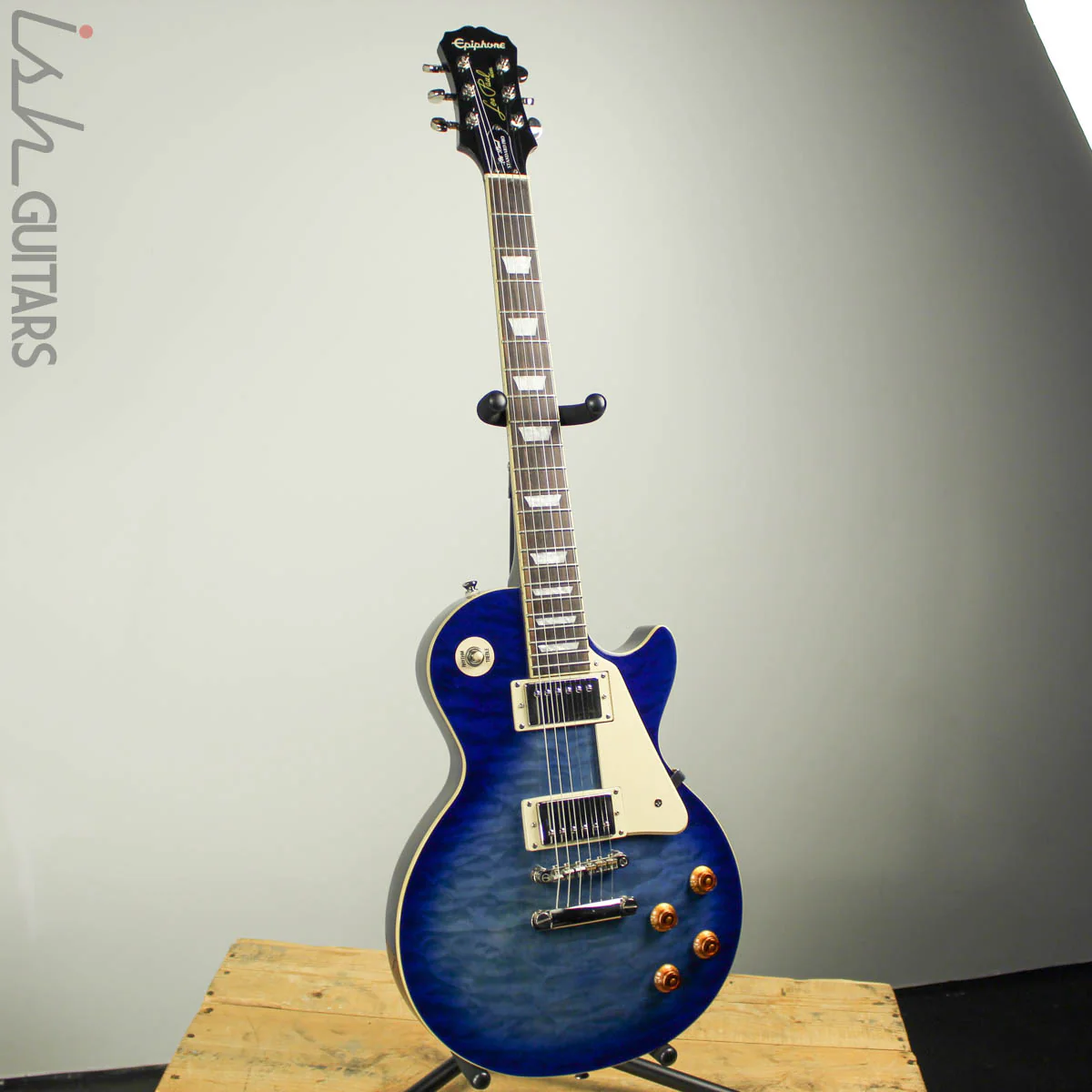 2016 Epiphone Les Paul Standard Pro Blueburst - Image 2