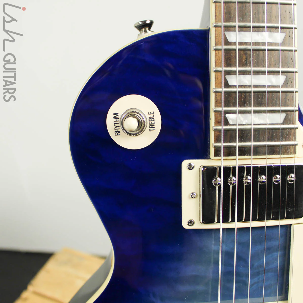 2016 Epiphone Les Paul Standard Pro Blueburst - Image 4