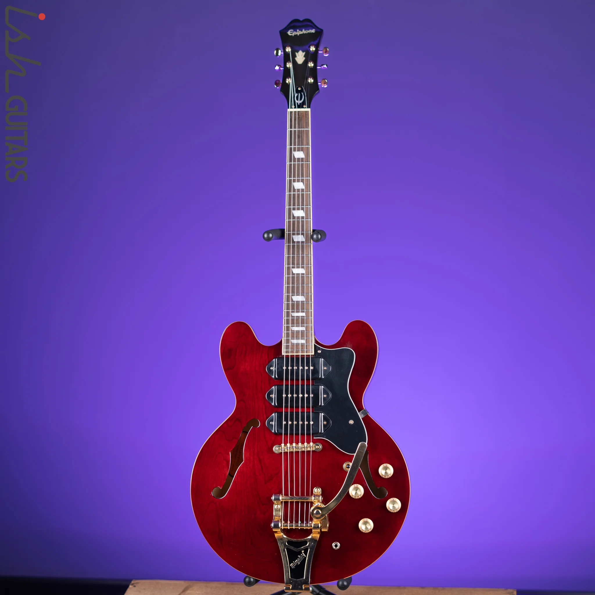 2016 Epiphone Riviera P-93 Wine Red - Image 2