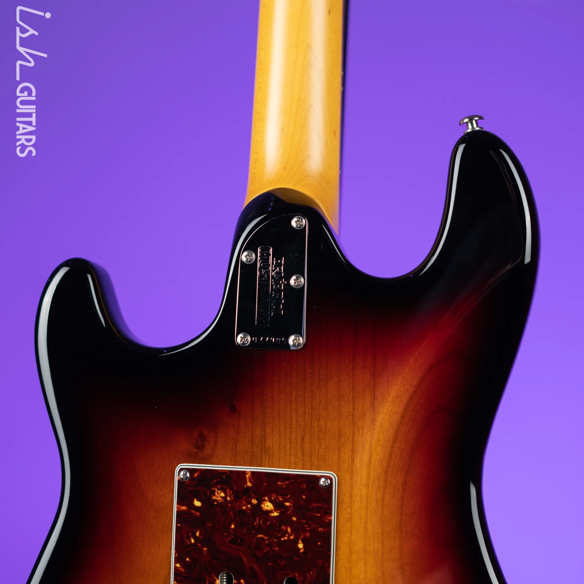 2016 Ernie Ball Music Man Cutlass SSS Vintage Sunburst - Image 9