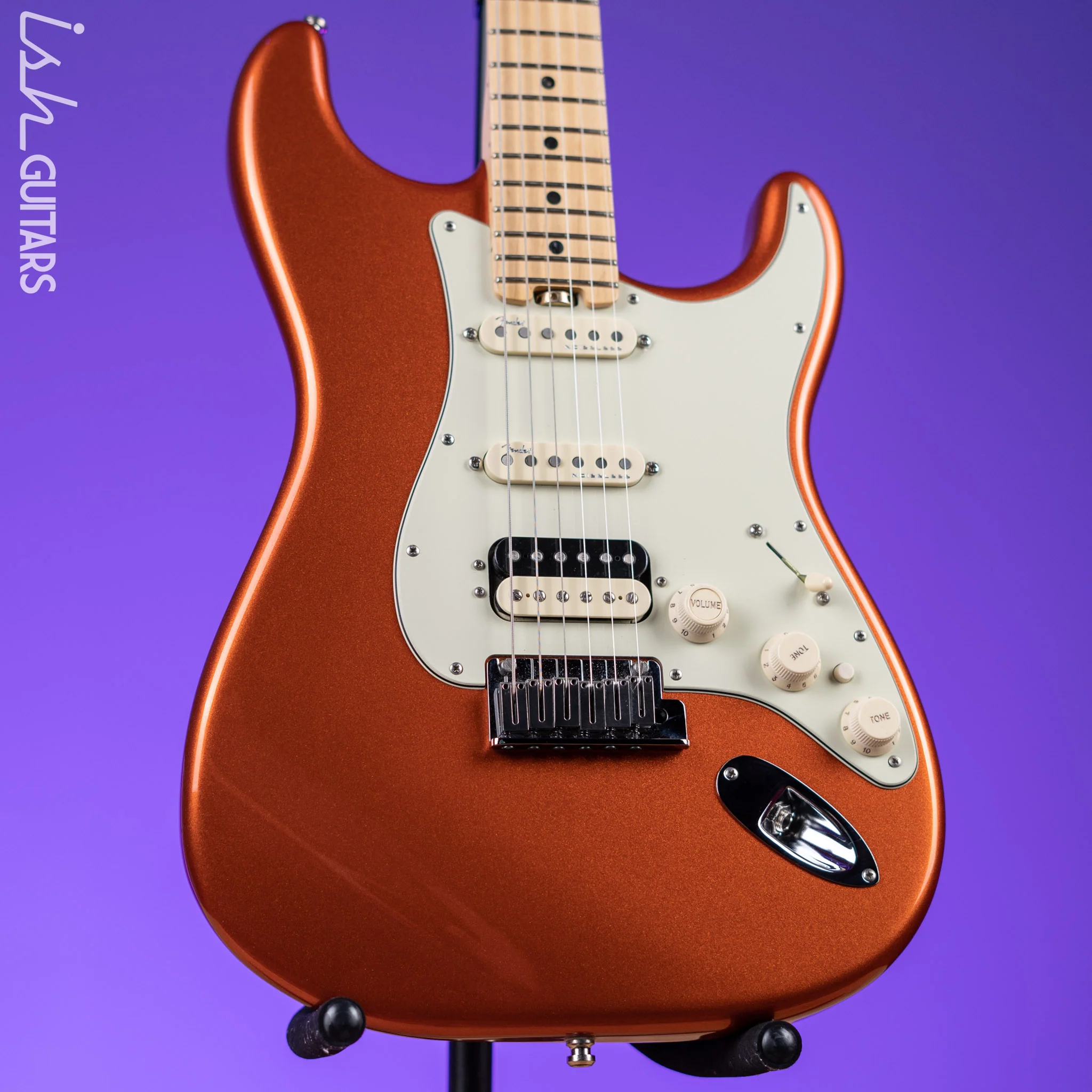 2016 Fender American Elite Stratocaster HSS Shawbucker Autumn Blaze Metallic