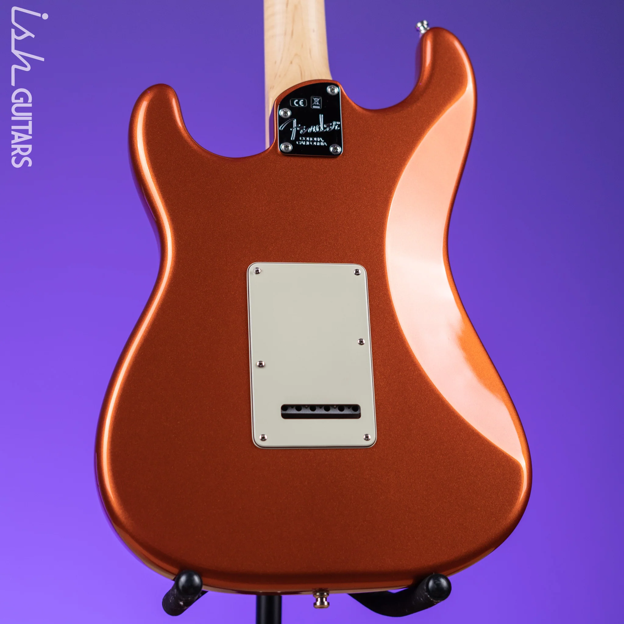 2016 Fender American Elite Stratocaster HSS Shawbucker Autumn Blaze Metallic - Image 9