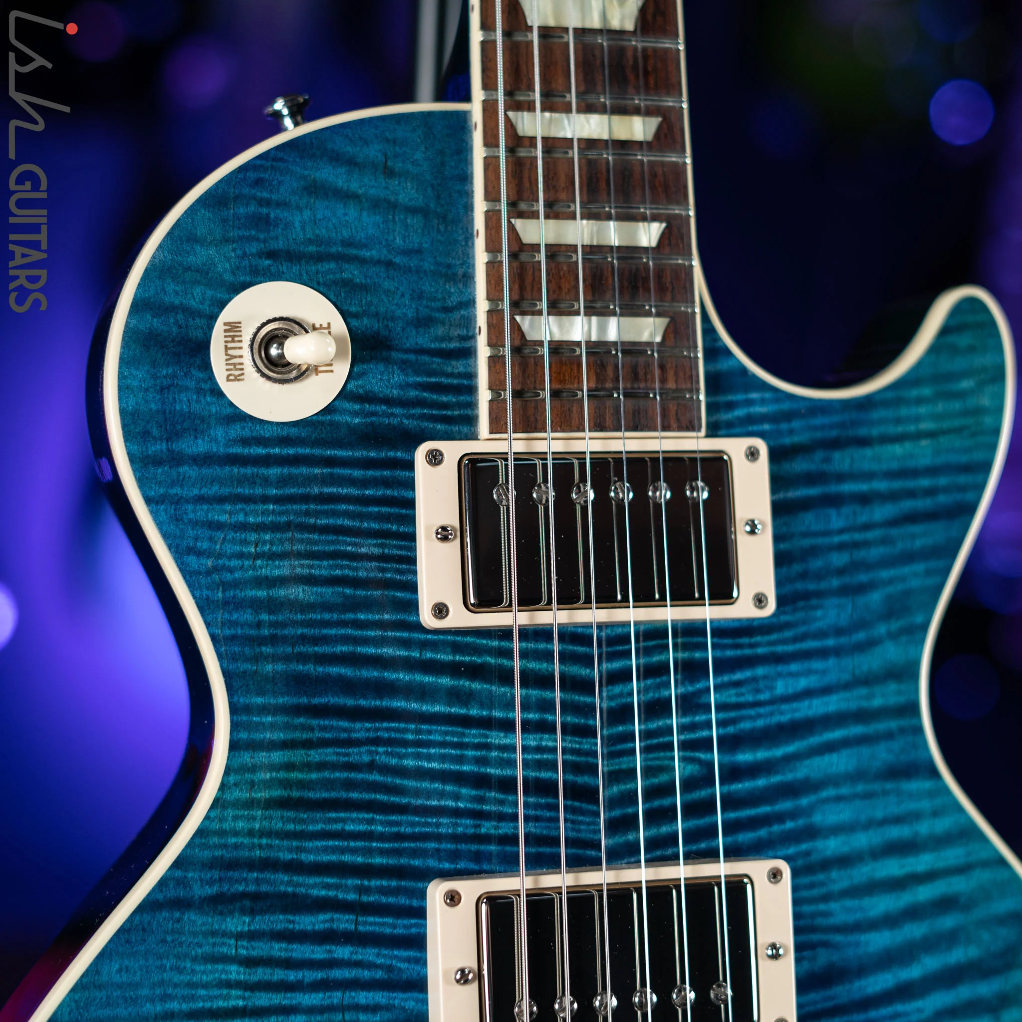2016 Gibson R9 1959 Reissue Les Paul Ocean Blue - RARE! - Image 3