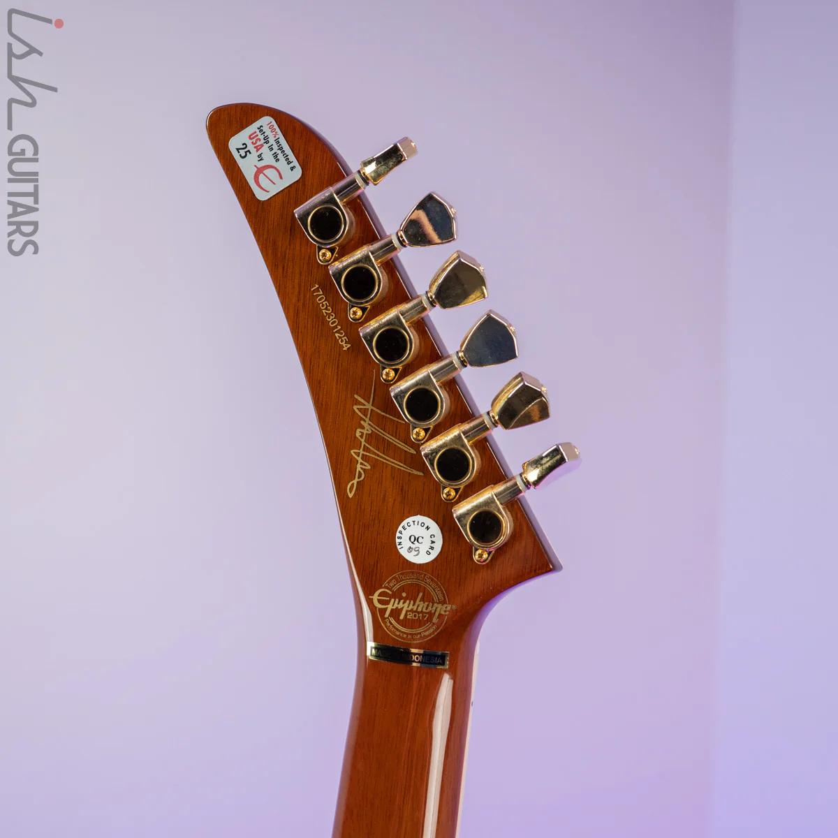 2017 Epiphone Explorer Artisan Lee Malia Signature Walnut - Image 12