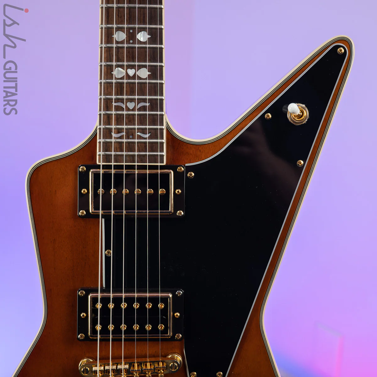 2017 Epiphone Explorer Artisan Lee Malia Signature Walnut - Image 3