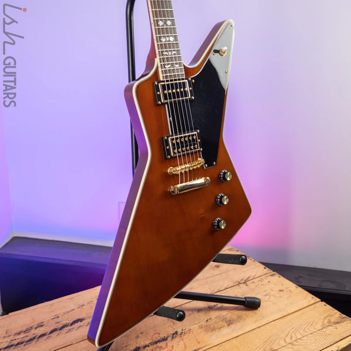 2017 Epiphone Explorer Artisan Lee Malia Signature Walnut - Image 5