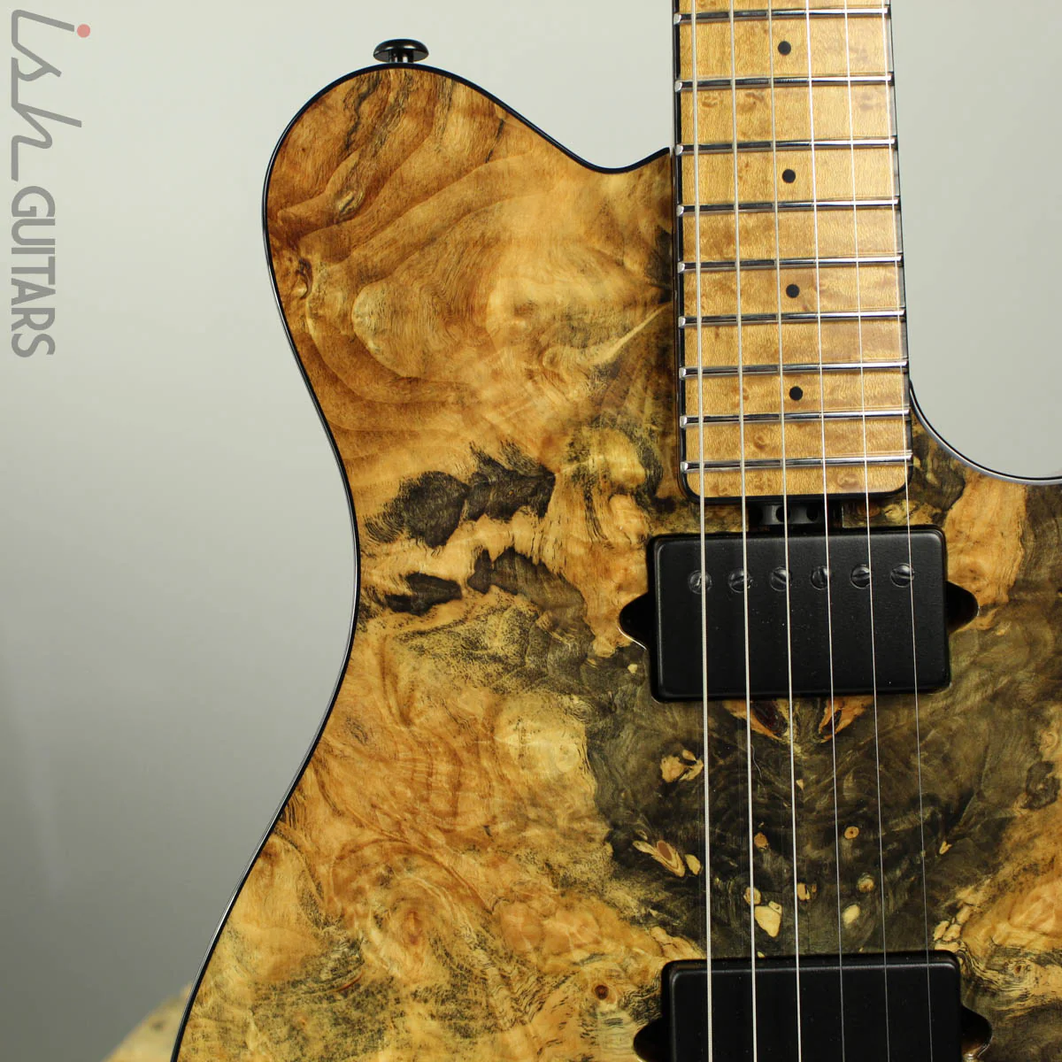 2017 Ernie Ball Music Man BFR Axis Super Sport Buckeye Burl - Image 3