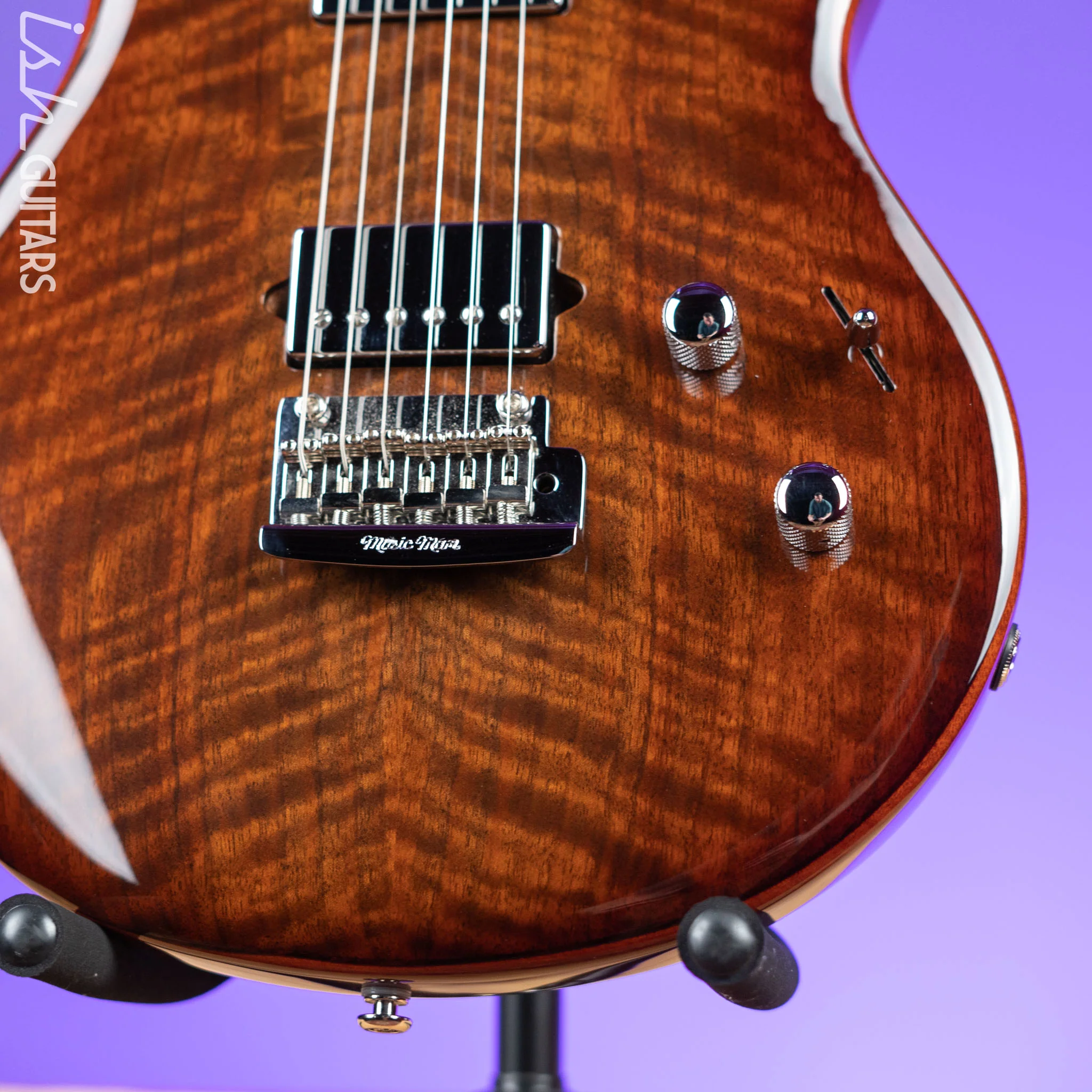 2017 Ernie Ball Music Man BFR Luke III Claro Walnut - Image 4