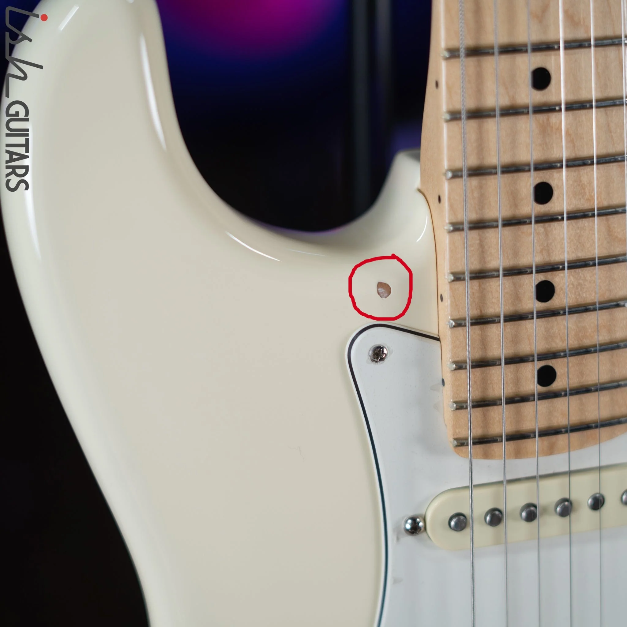 2017 Fender American Standard Stratocaster Olympic White - Image 5
