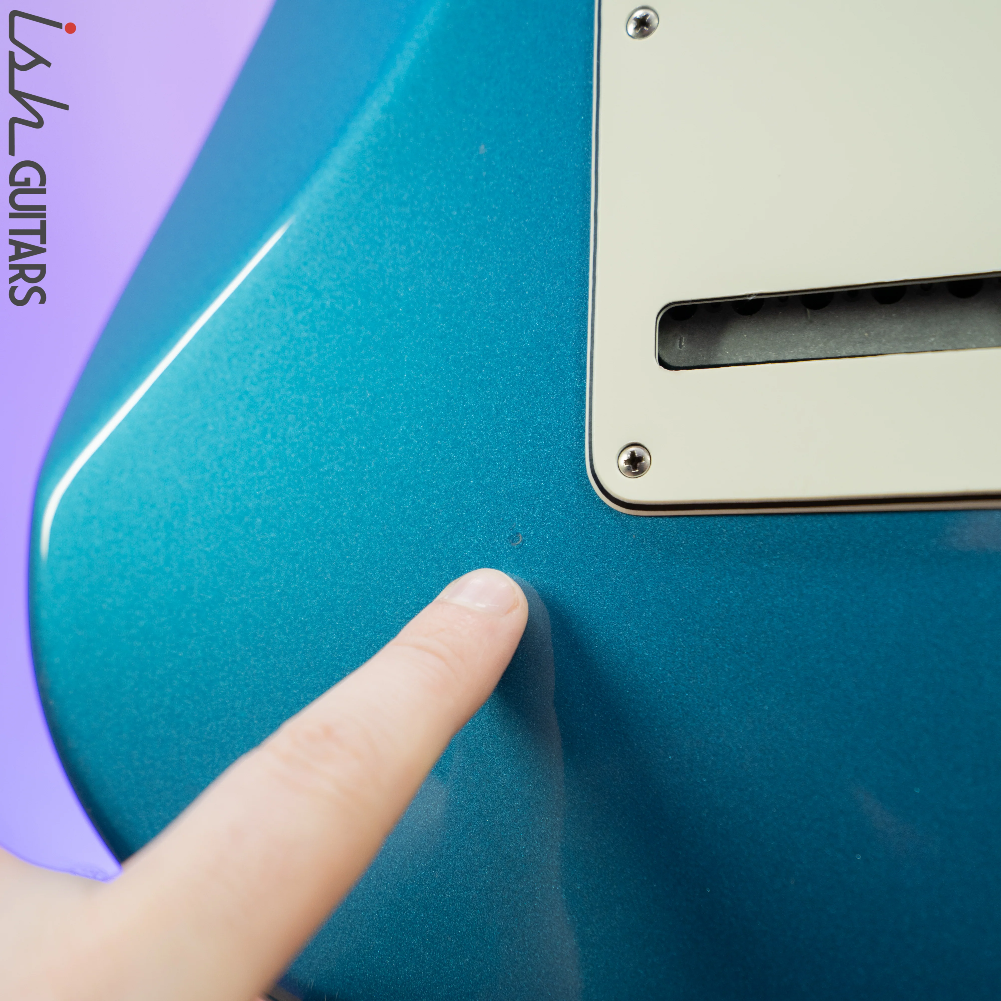 2017 Fender Stratocaster MIM Left Handed Metallic Blue - Image 8