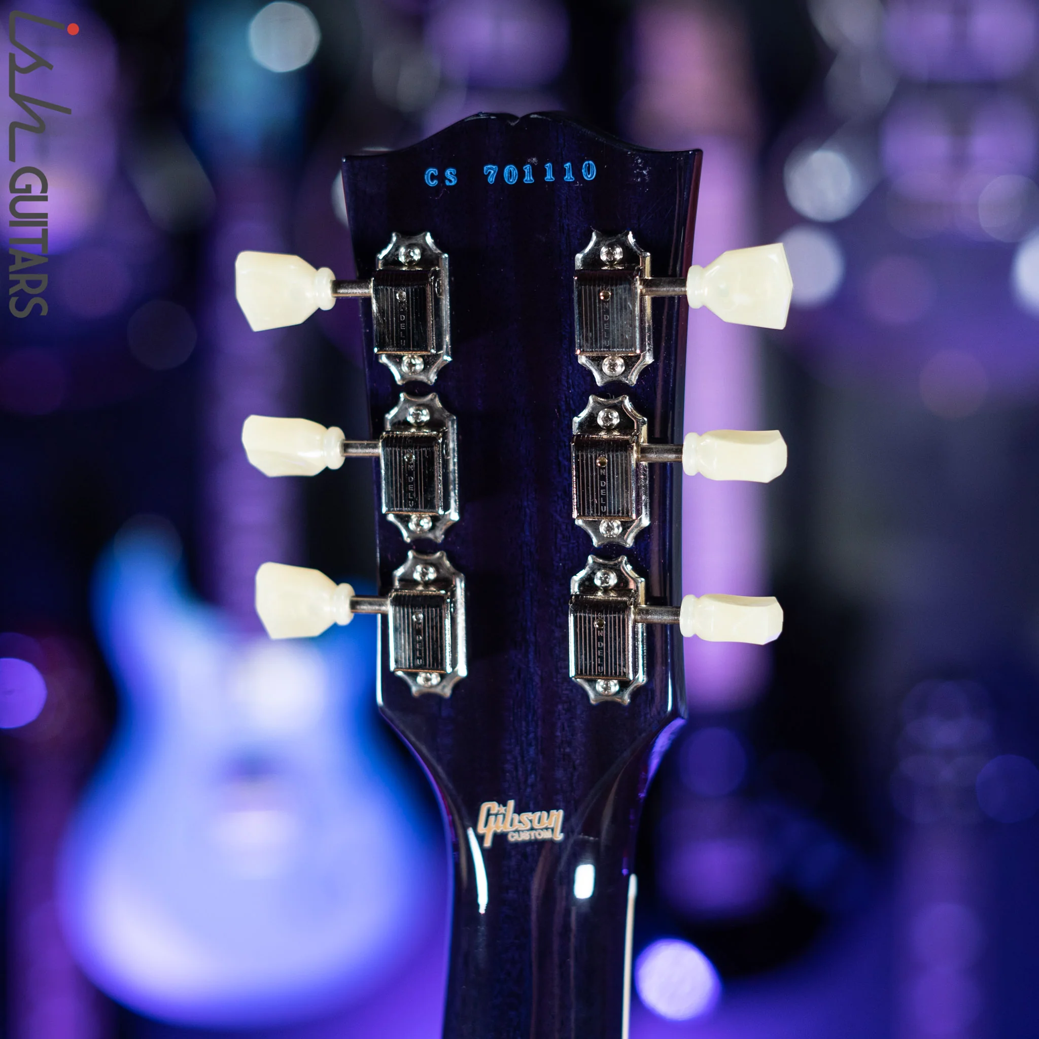 2017 Gibson Custom Shop USA Les Paul Bigsby (Class 5 COA) Faded Blue Flame - Image 11