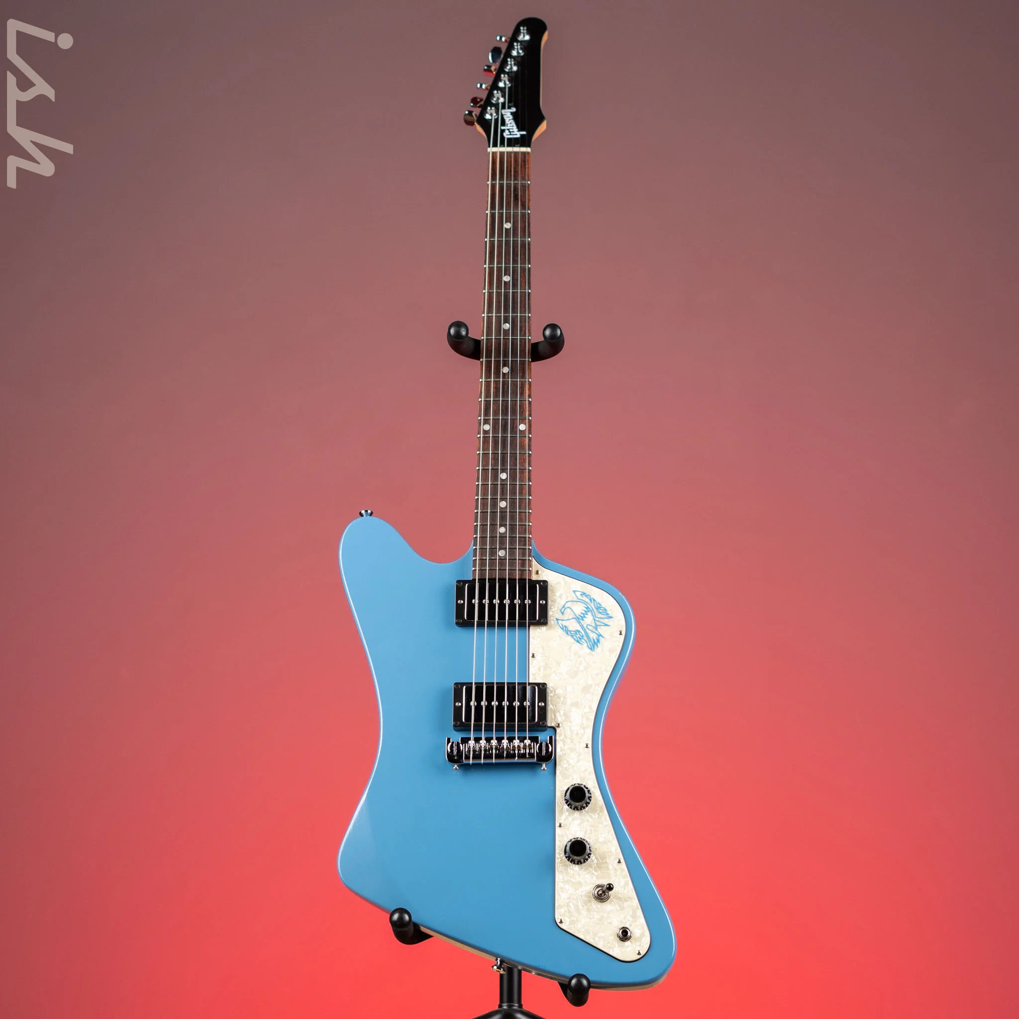 2017 Gibson Firebird Zero Electric Guitar Pelham Blue - Image 2