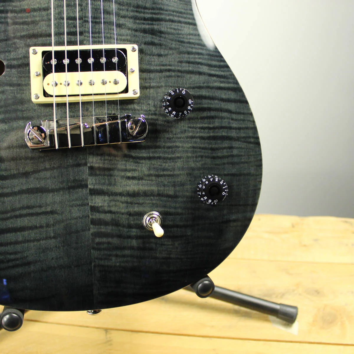 2017 PRS SE Custom 22 Semi-Hollow Grey Black - Image 3