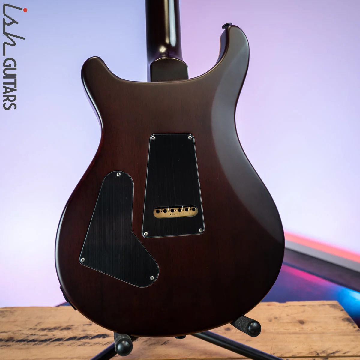 2017 PRS Wood Library Custom 24 Semi-Hollow Satin Black Gold Burst 10 Top - Image 9