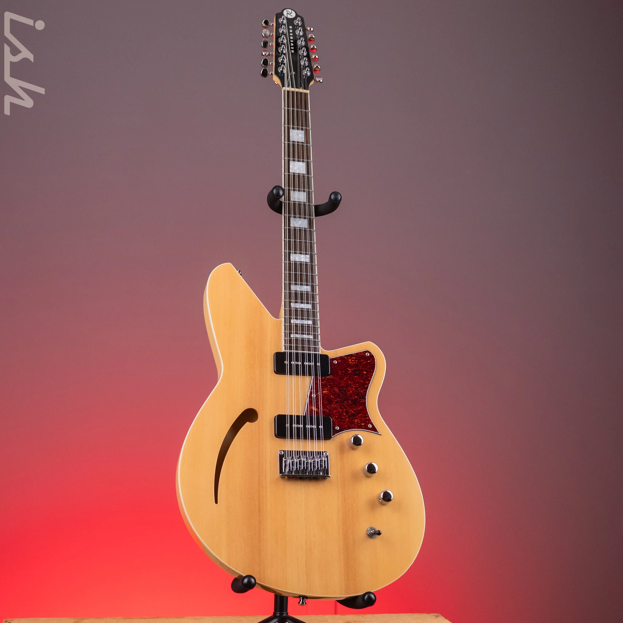 2017 Reverend Airwave 12-String Electric Guitar Natural - Image 2