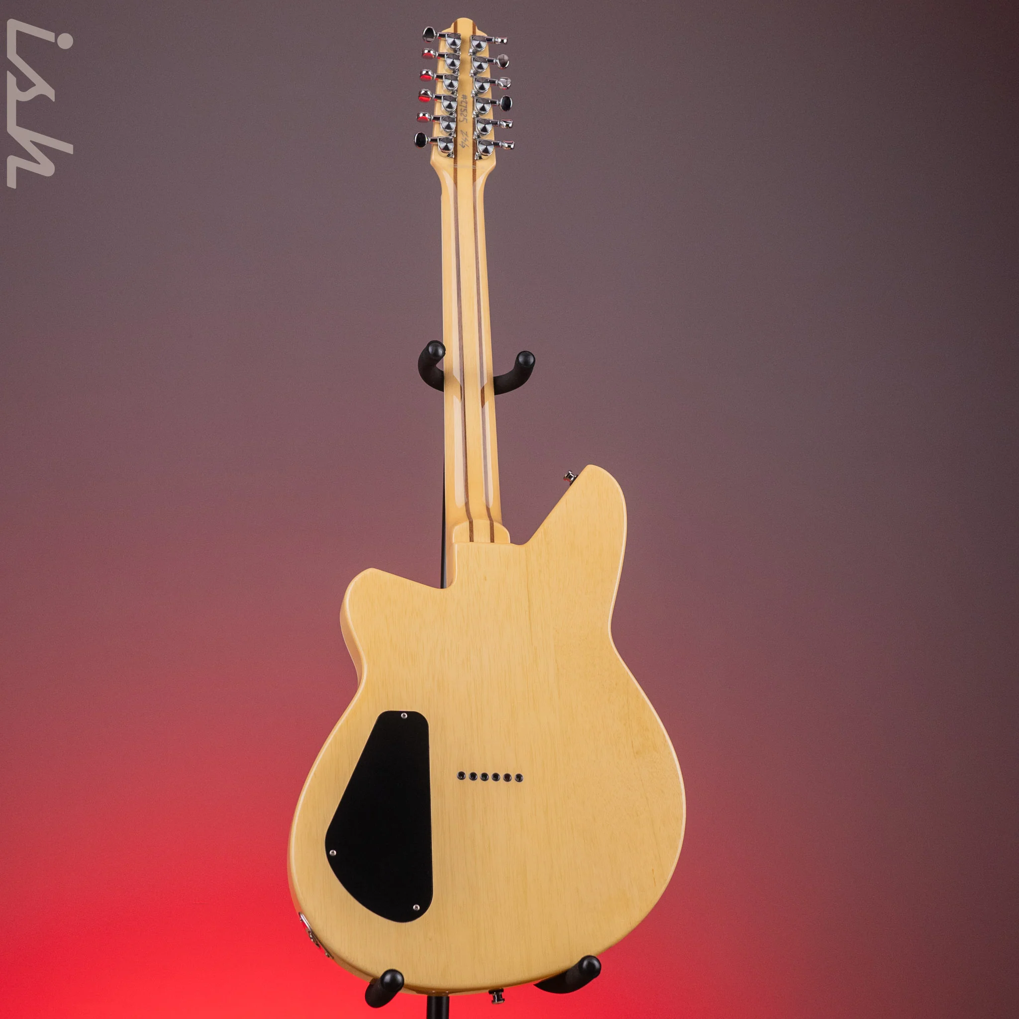 2017 Reverend Airwave 12-String Electric Guitar Natural - Image 7