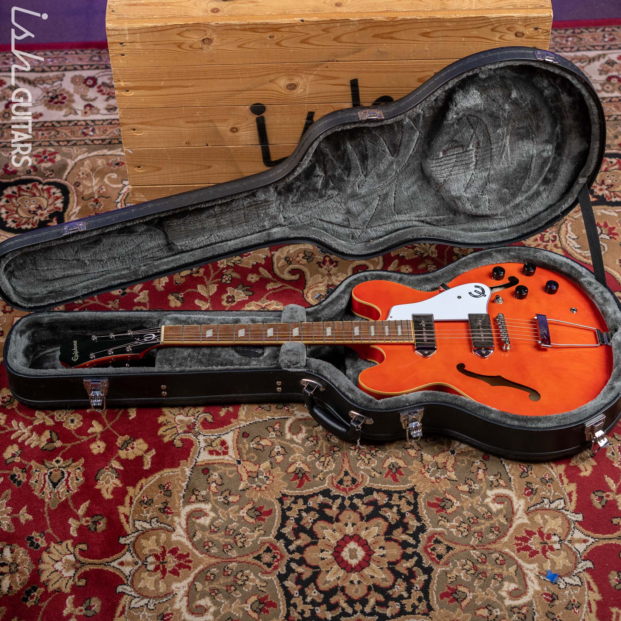 2018 Epiphone Casino Worn Sunrise Orange - Image 14