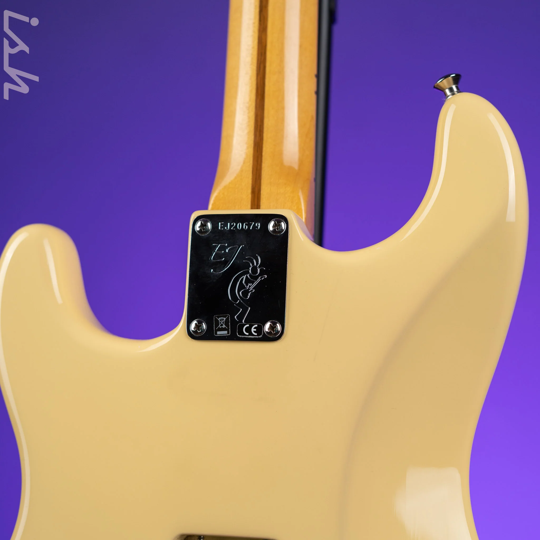 2018 Fender Eric Johnson Signature Thinline Strat Semi-Hollow Electric Guitar Vintage White - Image 12