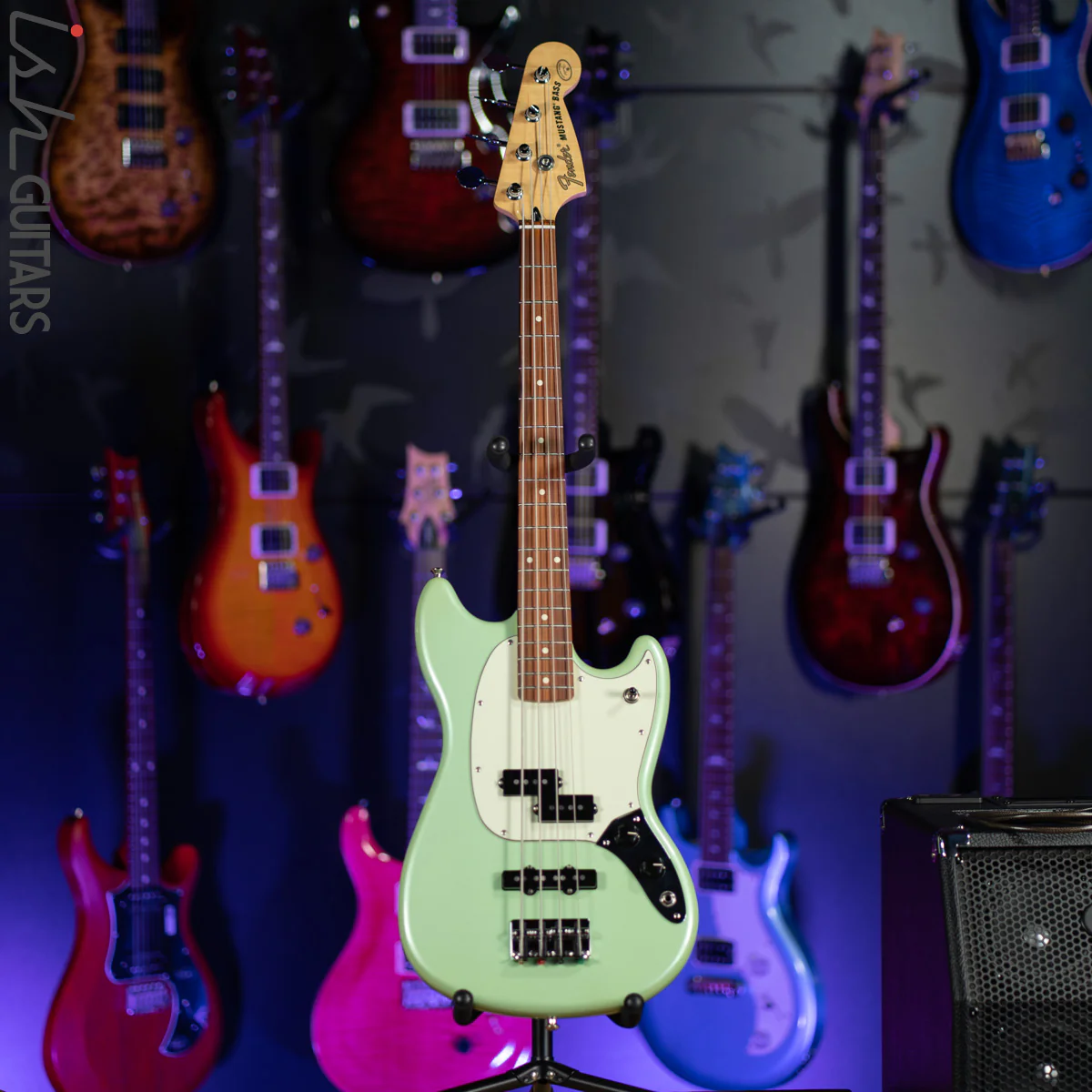 2018 Fender Mustang Bass Seafoam Green PJ Special Edition - Image 2