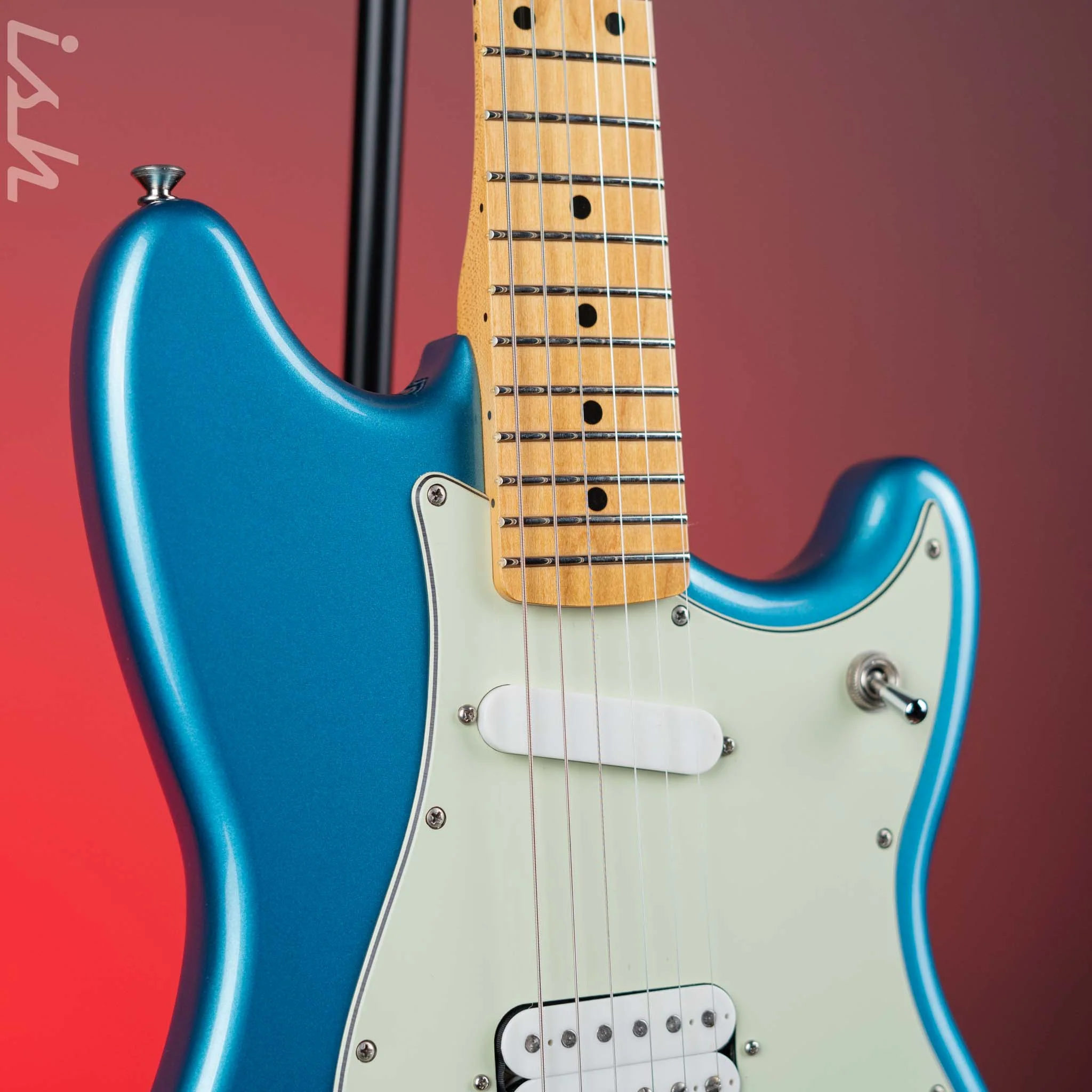 2018 Fender Player Duosonic Lake Plaid Blue - Image 3