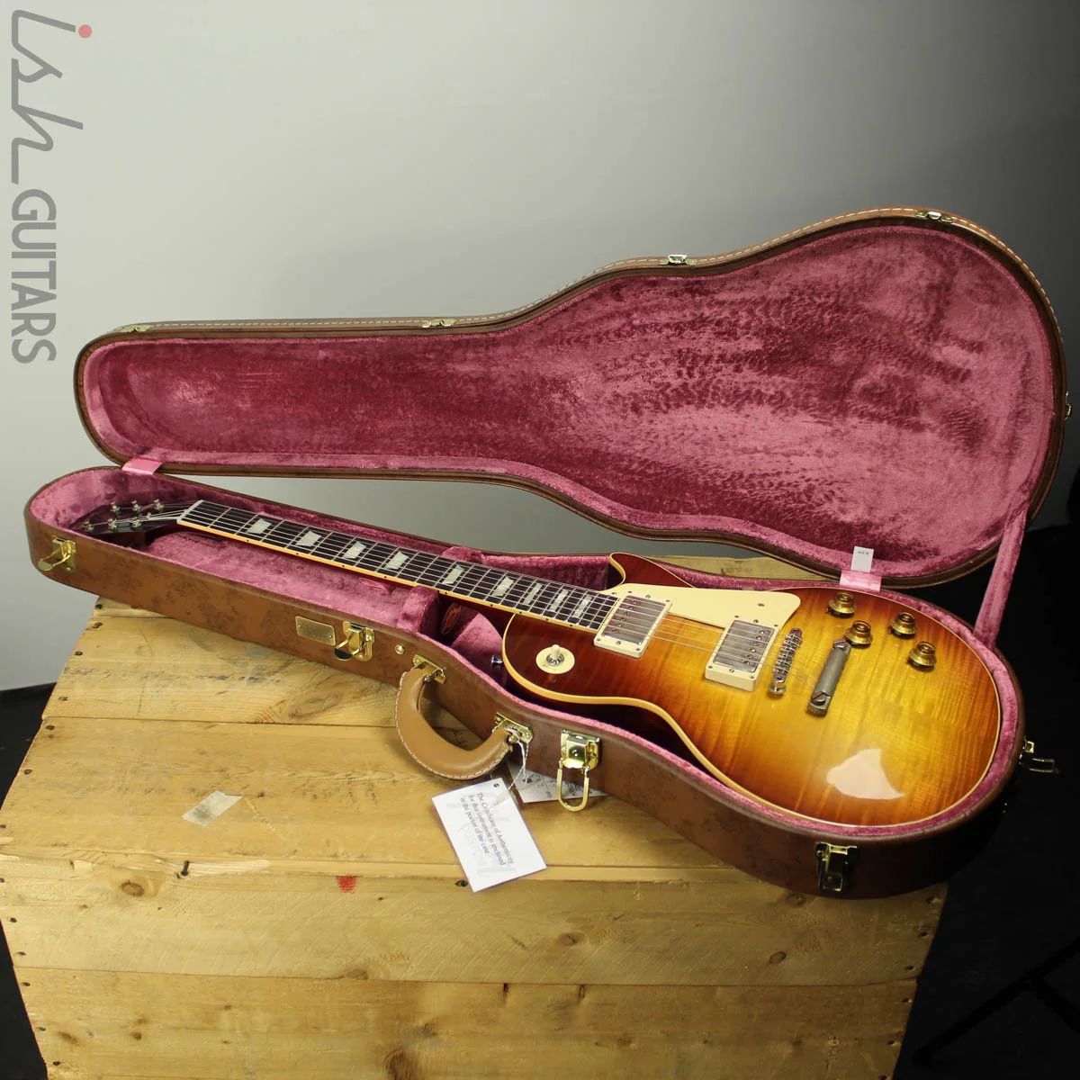 2018 Gibson Custom '59 Les Paul Standard Figured Red Sky Fade VOS - Image 15