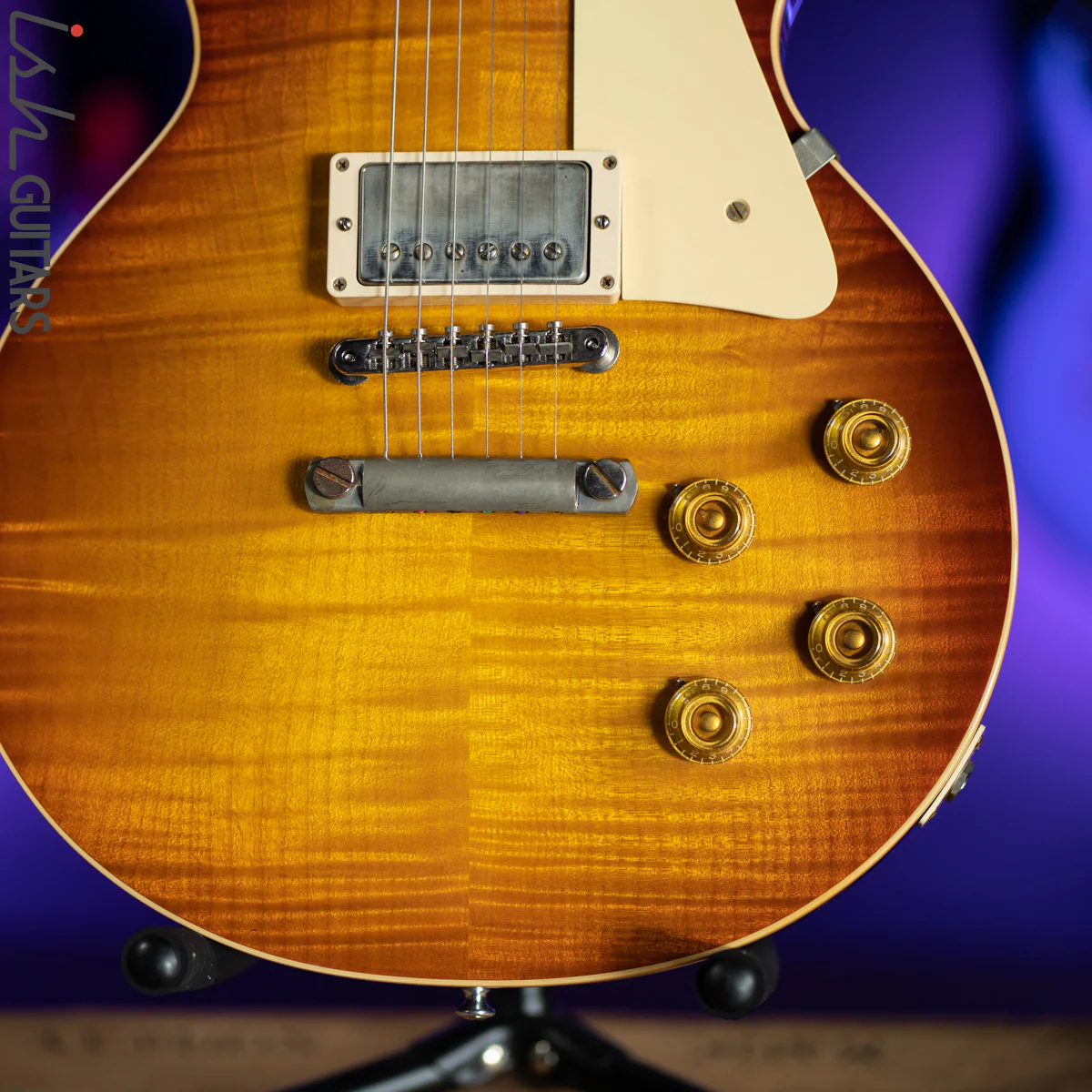 2018 Gibson Custom '59 Les Paul Standard Figured Red Sky Fade VOS - Image 4