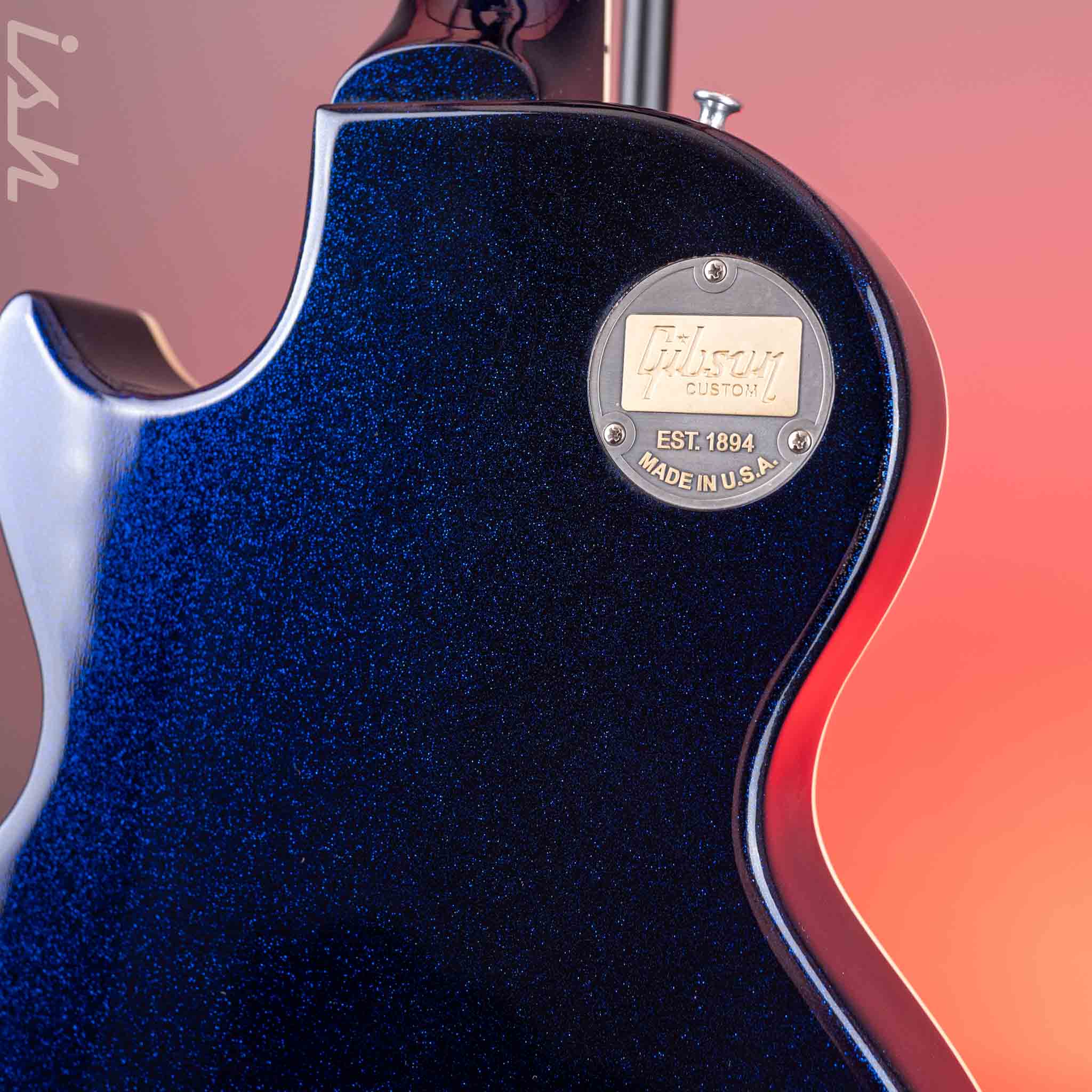 2018 Gibson Les Paul Custom Shop Standard P-90 Brunswick Blue Sparkle - Image 12