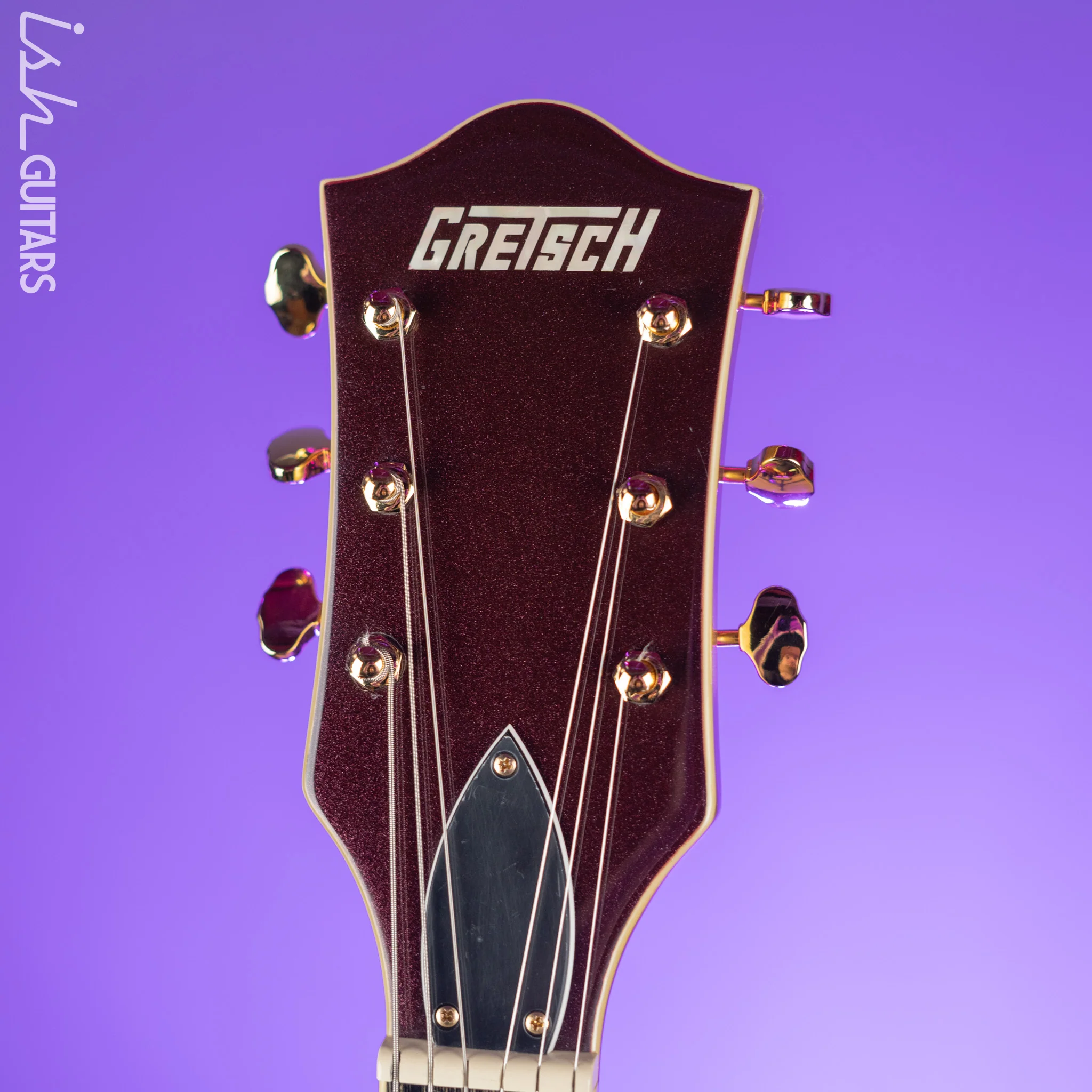 2018 Gretsch G420TG Electromatic 135th Anniversary LTD - Two Tone Dark Cherry Metallic on Casino Gold - Image 9