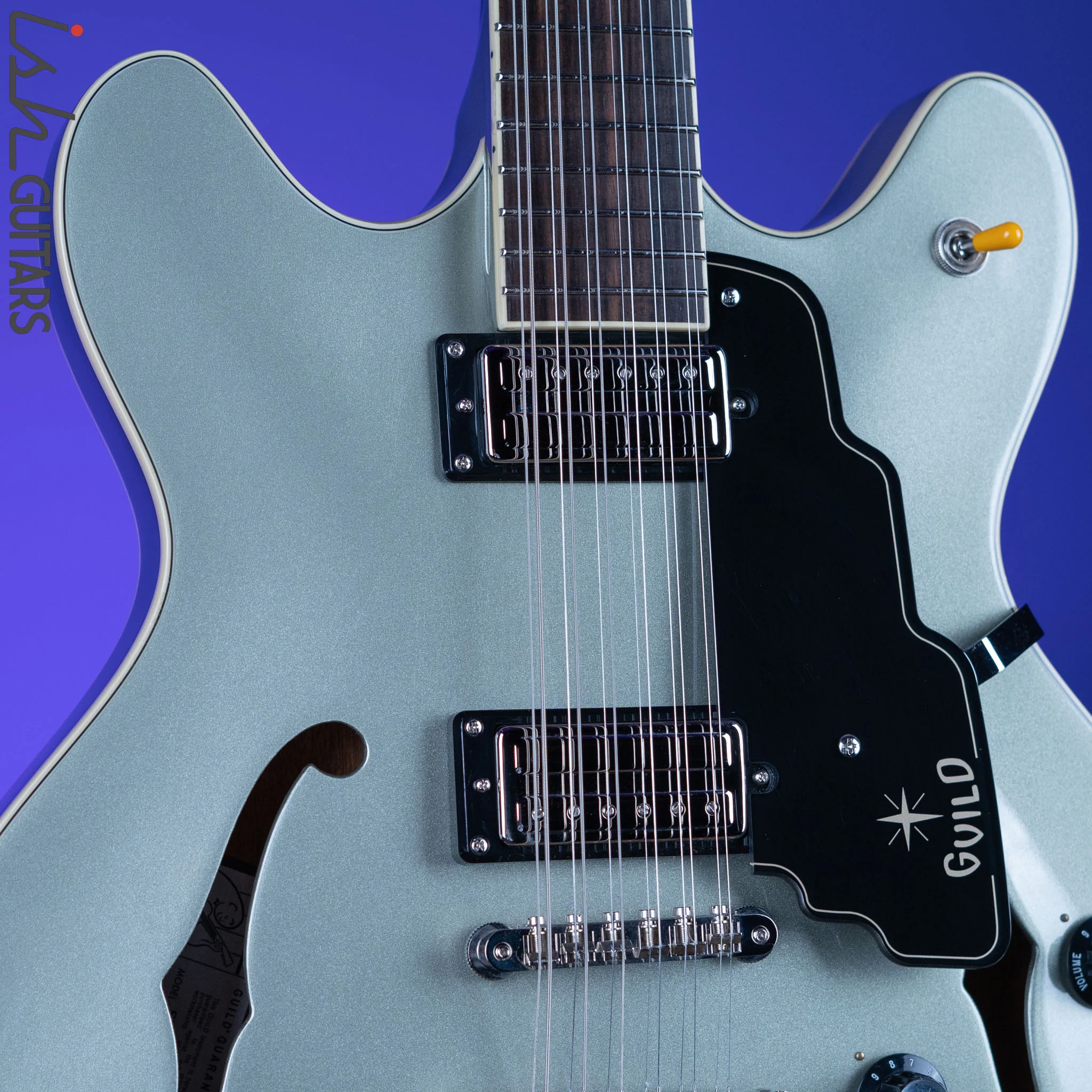 2018 Guild Starfire IV ST-12 12-String Semi-Hollow Shoreline Mist - Image 3