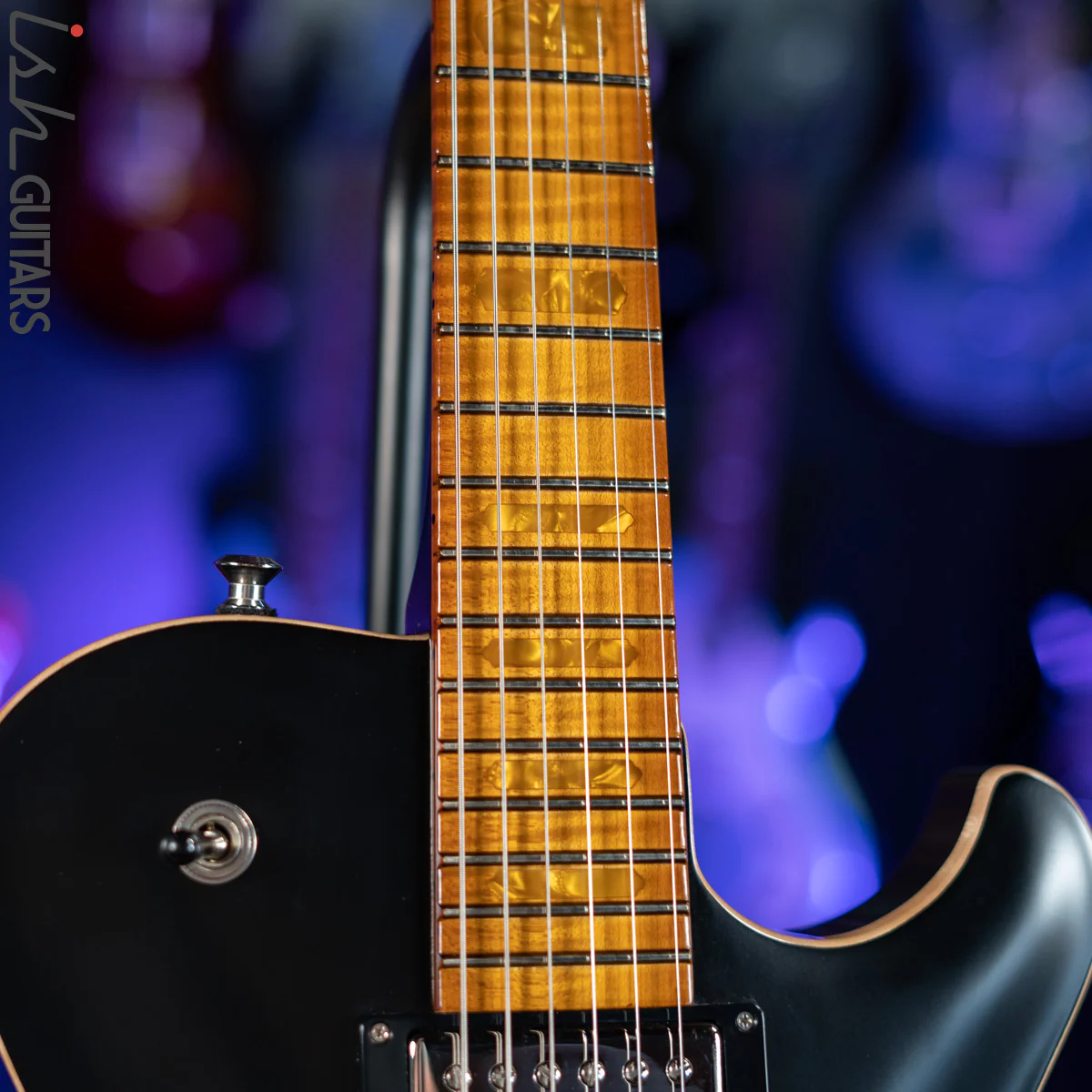 2018 Knaggs Kenai T3 Black with Roasted Maple Neck - Image 5