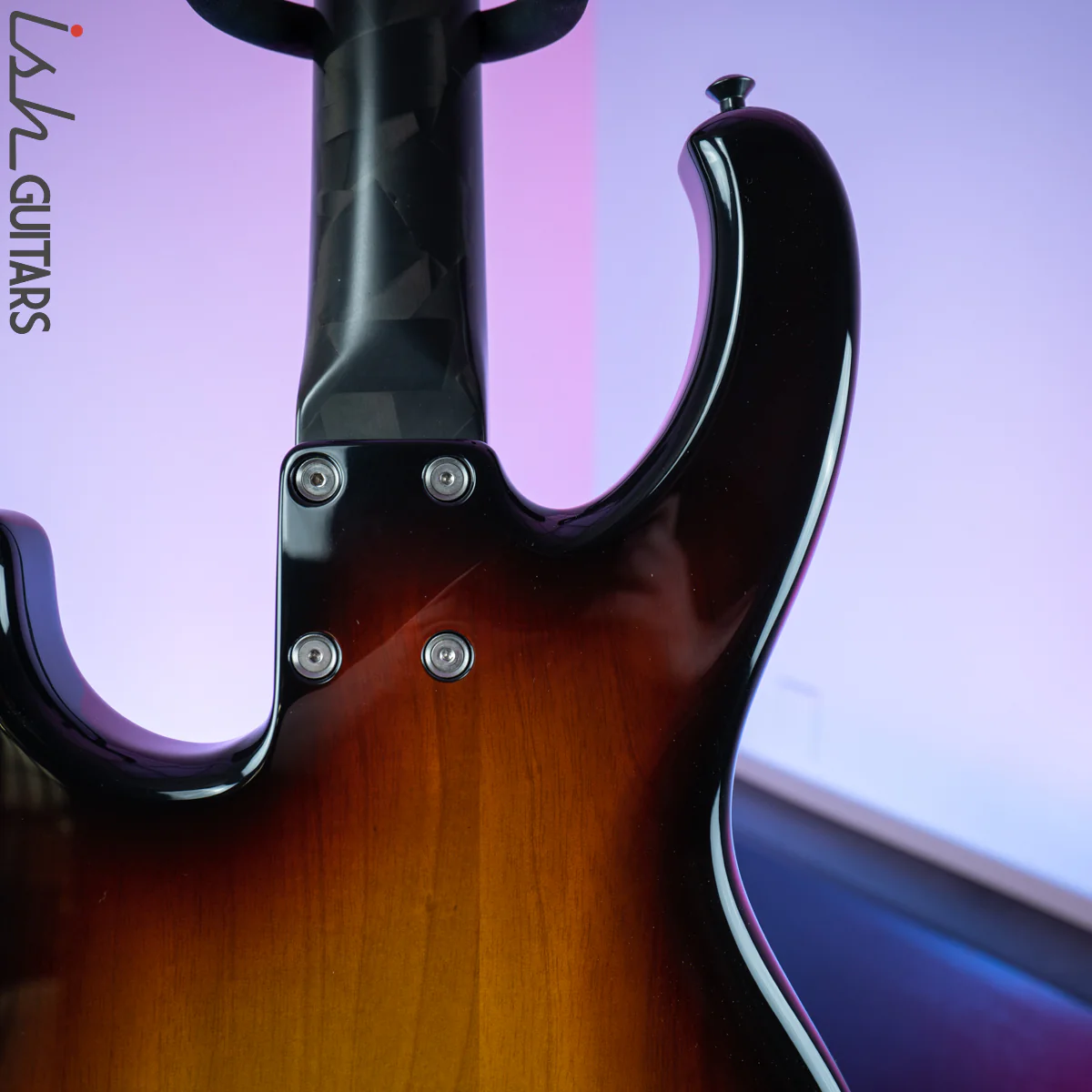 2018 Modulus Funk Unlimited 4 RevOlite Flea Bass 3 Tone Sunburst - Image 10