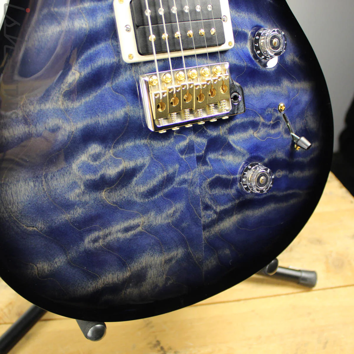 2018 Paul Reed Smith Custom 24 Quilted Maple 10 Top River Blue Smokewrap Burst - Image 6
