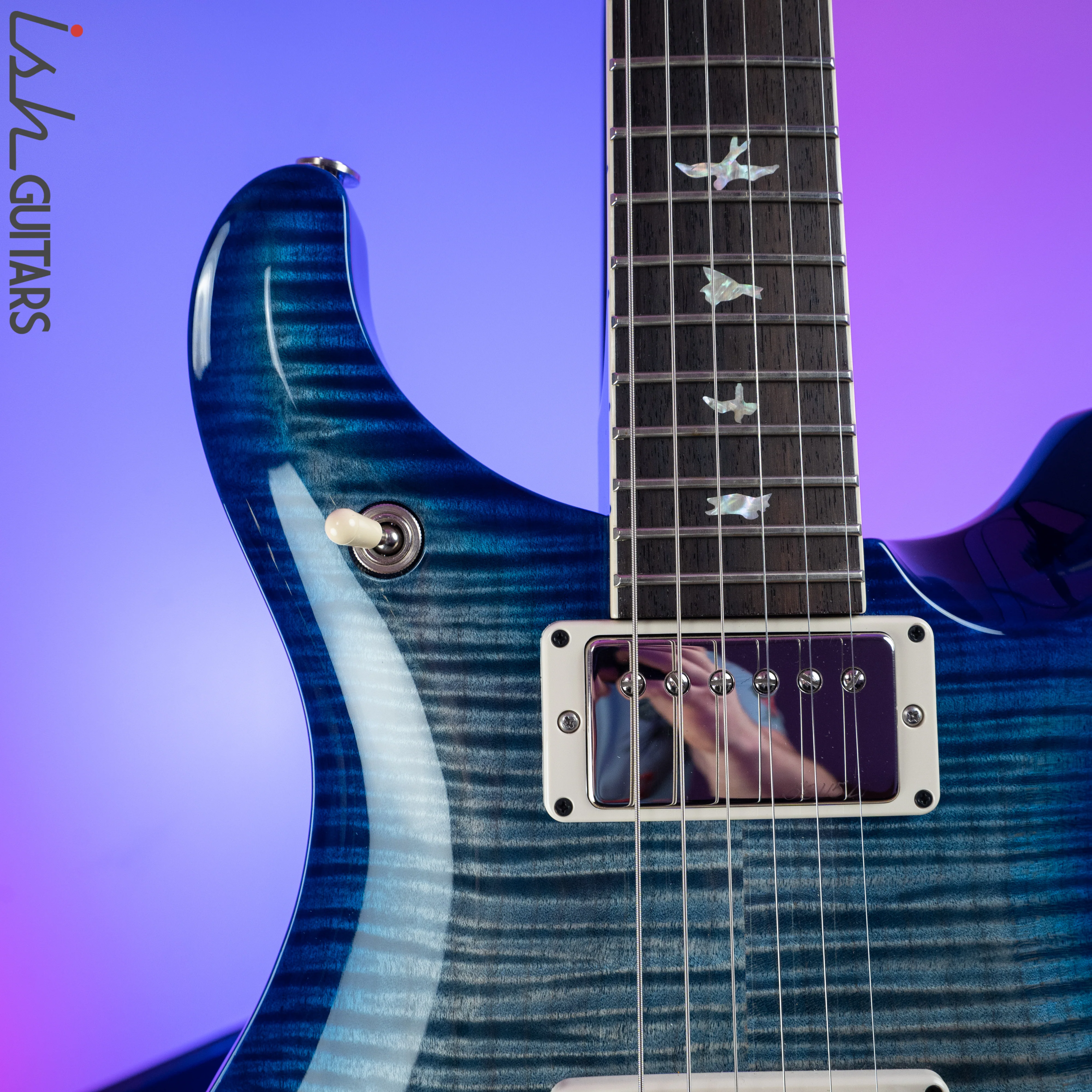 2018 Paul Reed Smith McCarty 594 10 Top Custom Color Faded Blue Burst - Image 3