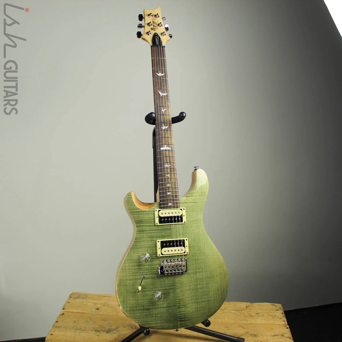 2018 Paul Reed Smith PRS SE Custom 24 Lefty Left Handed - Trampas Green - Image 2
