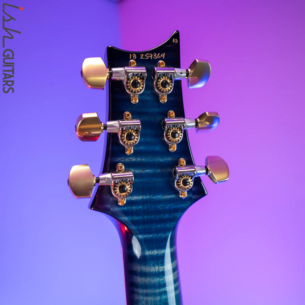 2018 PRS Wood Library McCarty 594 Semi Hollow 10 Top Aquableux Purpleburst - Image 10