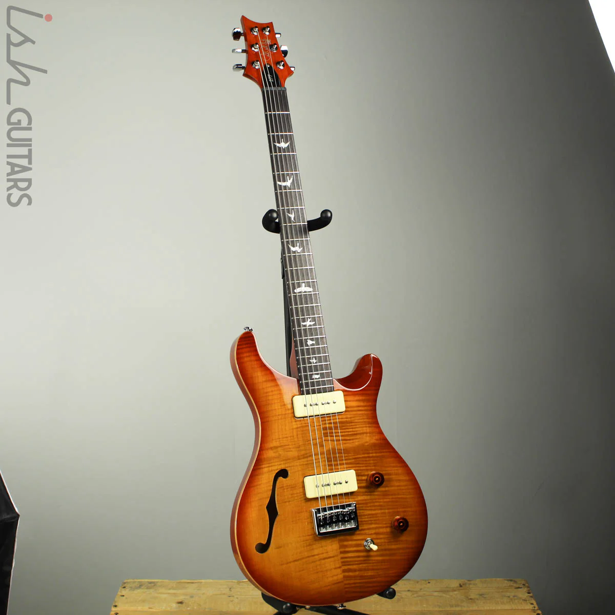 2018 Paul Reed Smith SE 277SH Baritone Semi Hollow Soapbar Vintage Sunburst - Image 2