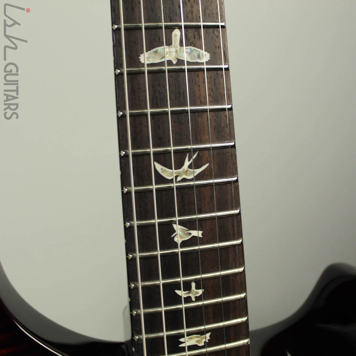 2018 PRS Paul Reed Smith Custom 24 Piezo 10 Top Dark Cherry Wrap Burst Custom Color - Image 6