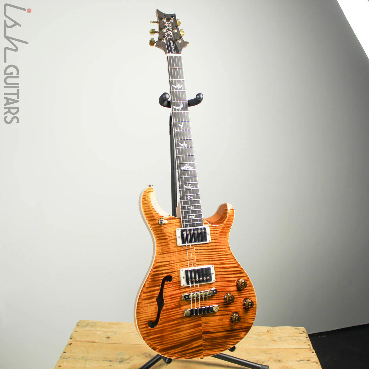 2018 PRS McCarty 594 Wood Library Semi-Hollow 10 Top Yellow Tiger - Image 2
