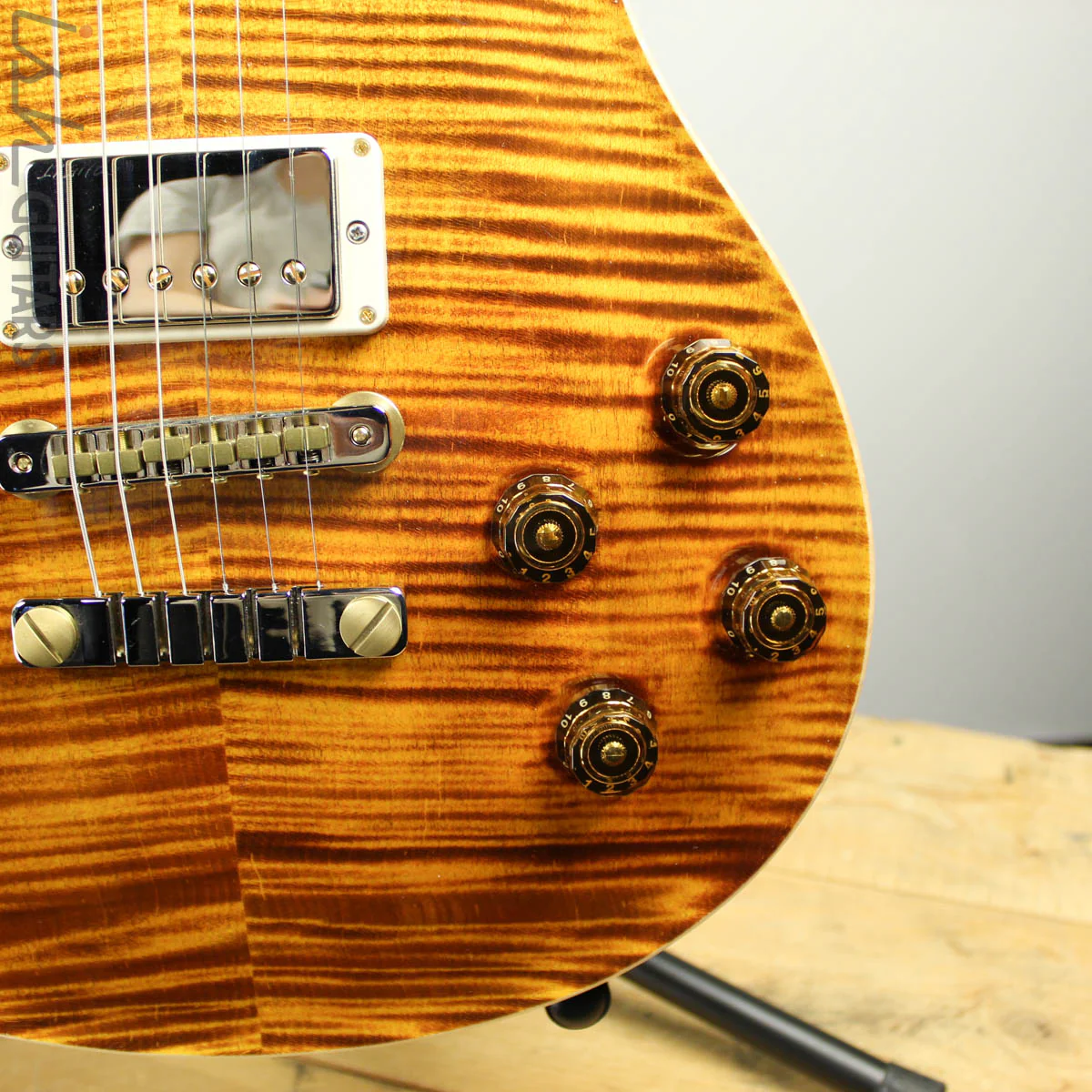 2018 PRS McCarty 594 Wood Library Semi-Hollow 10 Top Yellow Tiger - Image 4