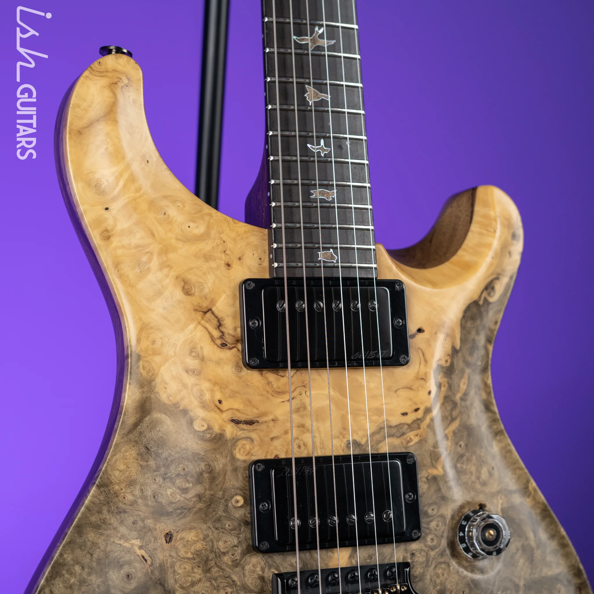 2018 PRS Private Stock Custom 24 Natural Buckeye Burl #7715 - Image 3