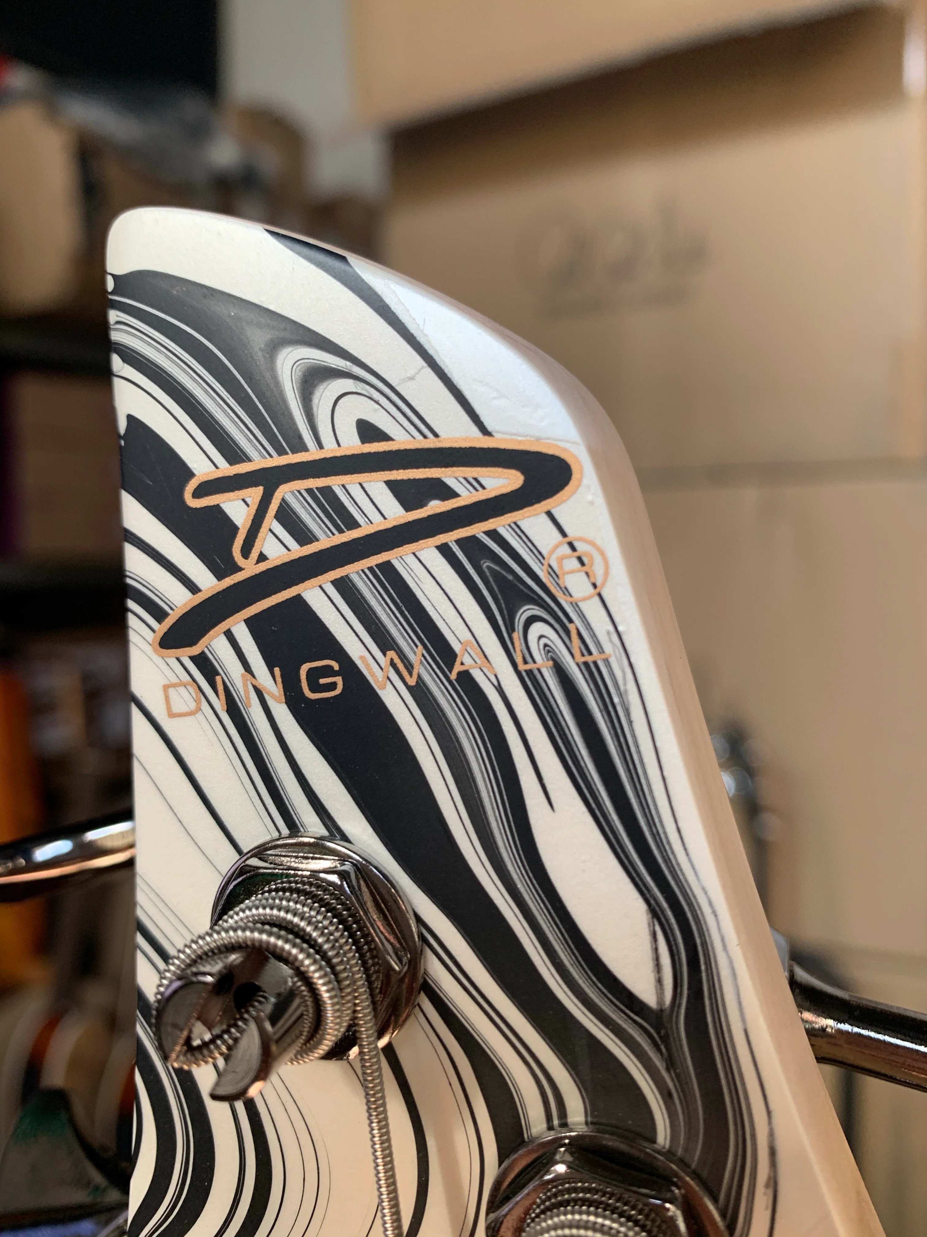 Dingwall NG3 4-String Ducati White Swirl B-Stock - Image 13