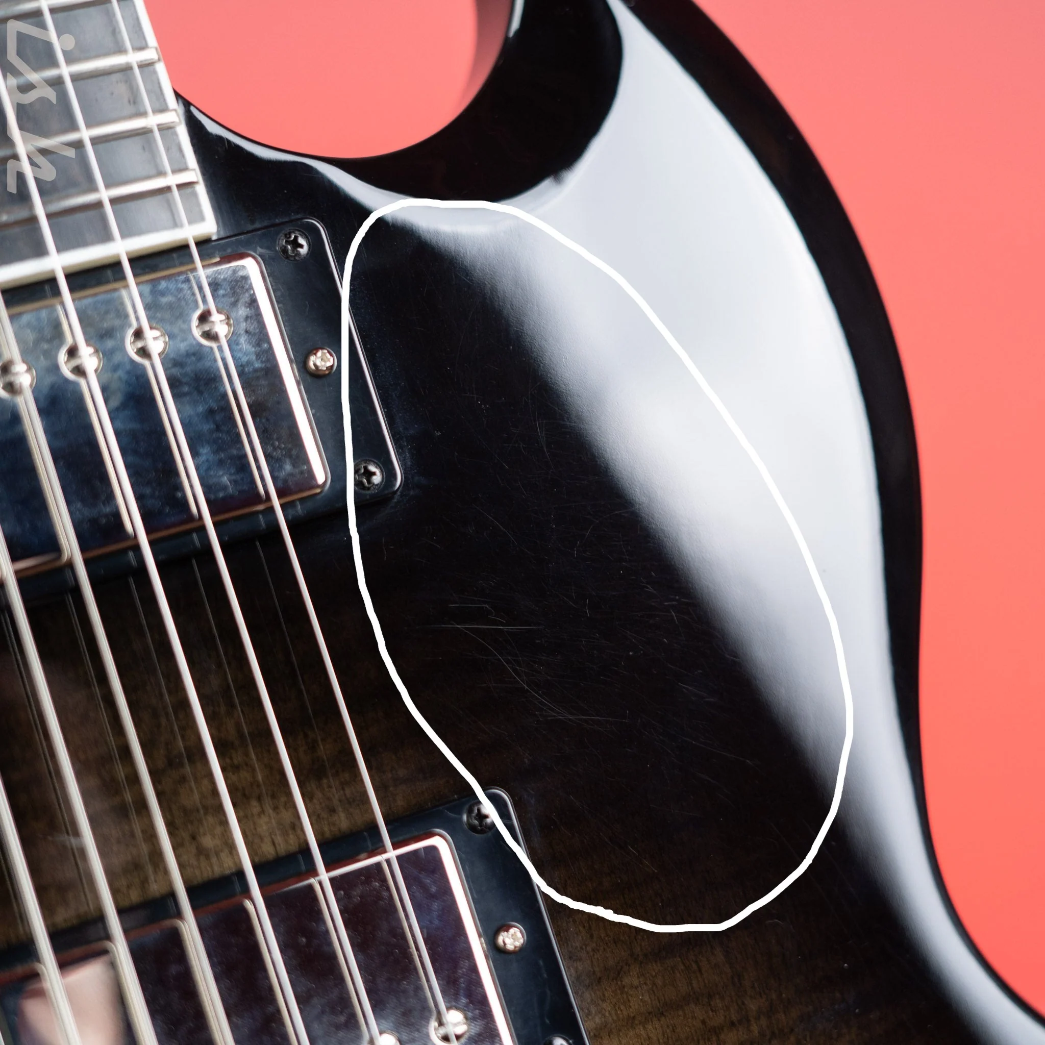 2019 Epiphone SG Modern Figured Flame Maple Top Electric Guitar Trans Black Fade - Image 5