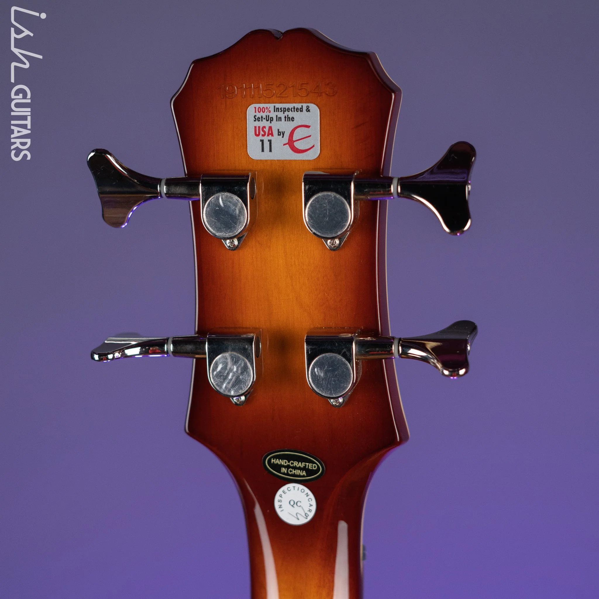 2019 Epiphone Viola Bass Vintage Sunburst - Image 12