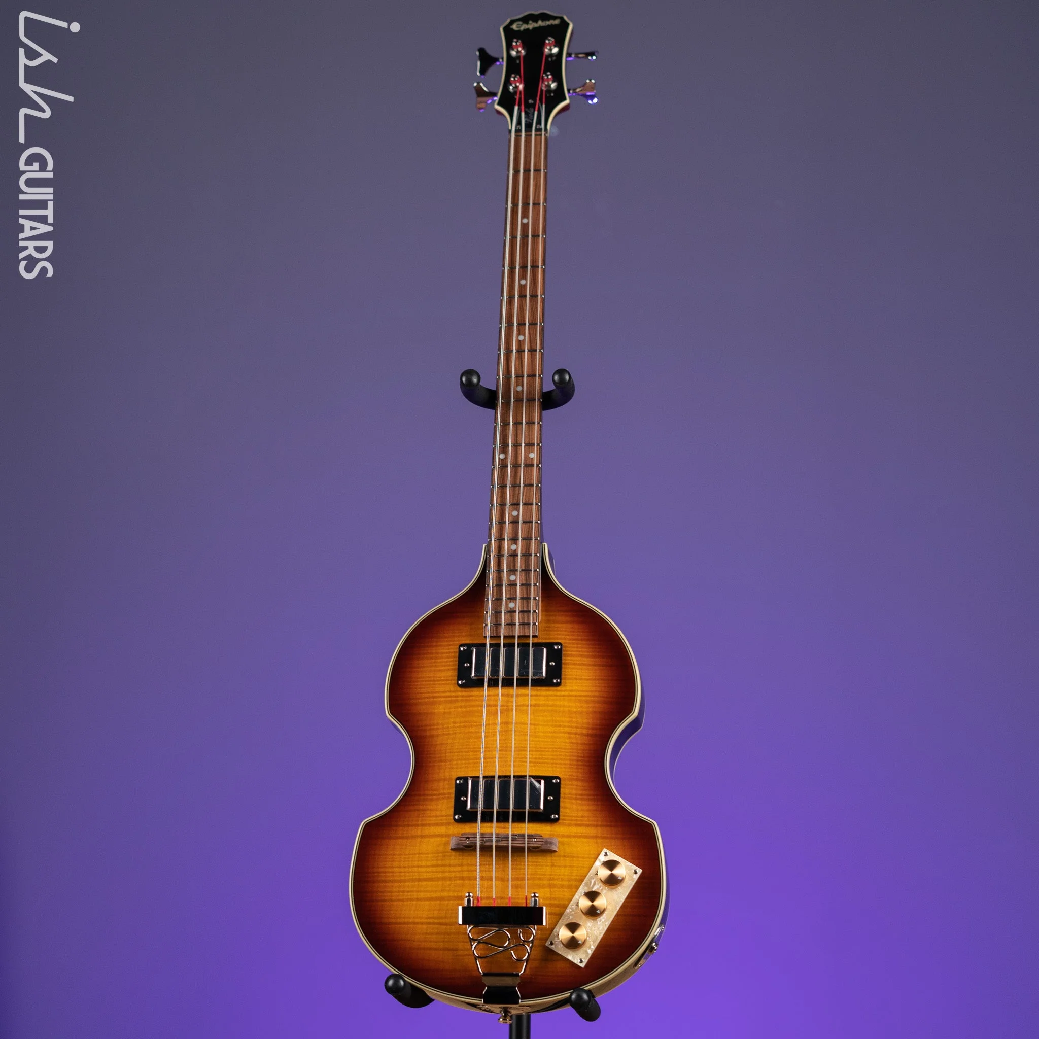 2019 Epiphone Viola Bass Vintage Sunburst - Image 2