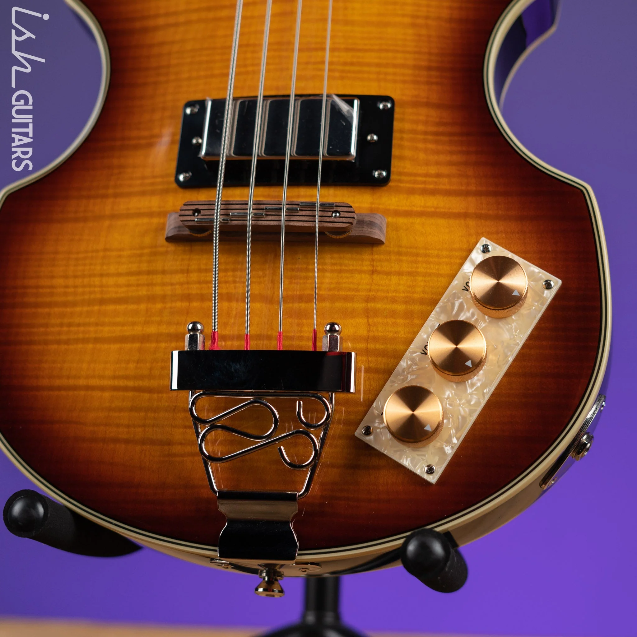 2019 Epiphone Viola Bass Vintage Sunburst - Image 4