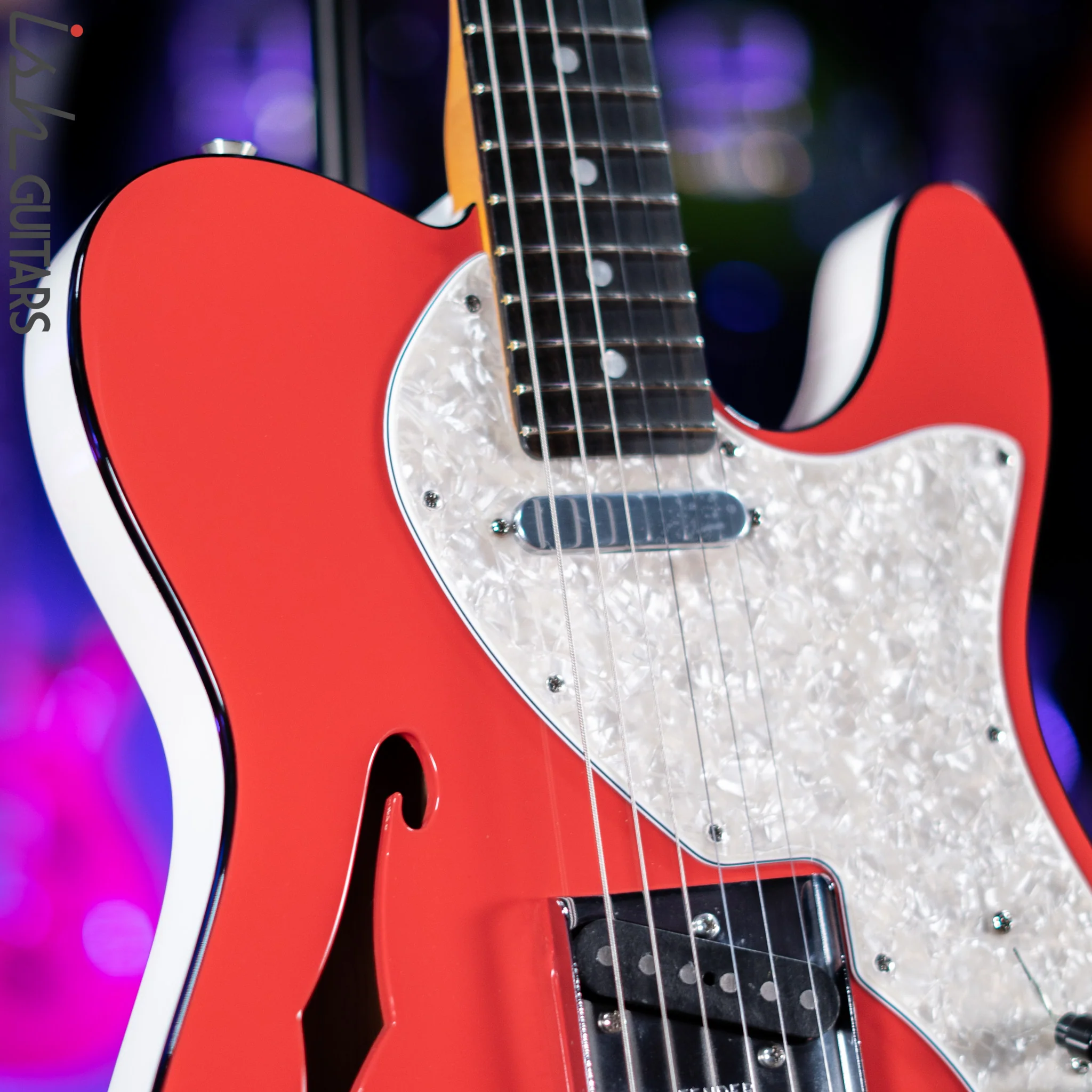 2019 Fender Two Tone Telecaster Fiesta Red Wine - Image 3