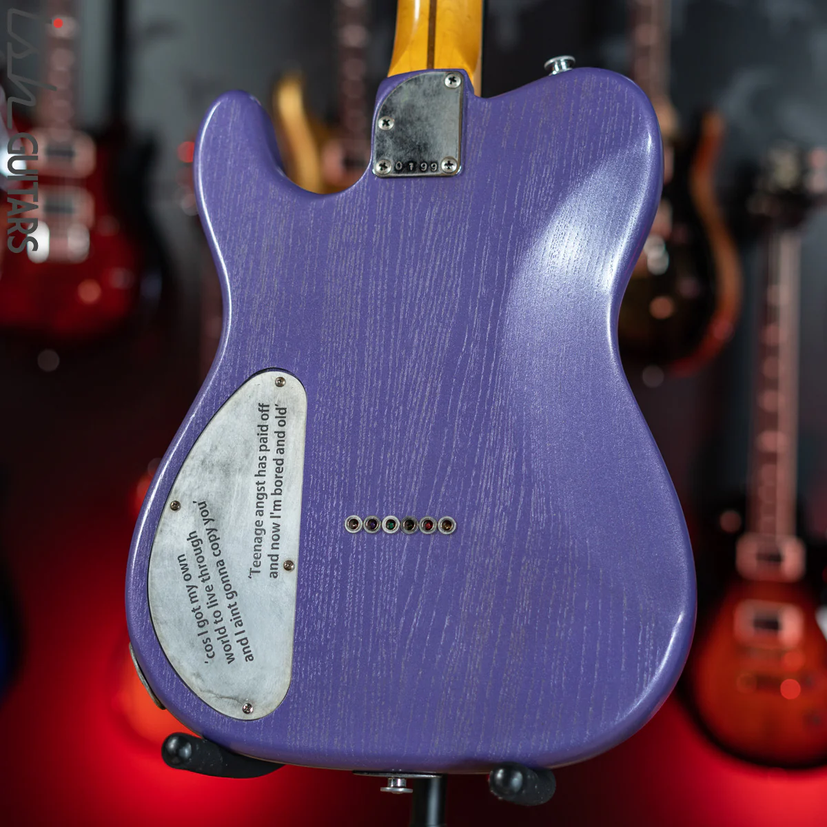 2019 Fraser Vintage Custom Tele Thinline Style Purple Burst - Image 11