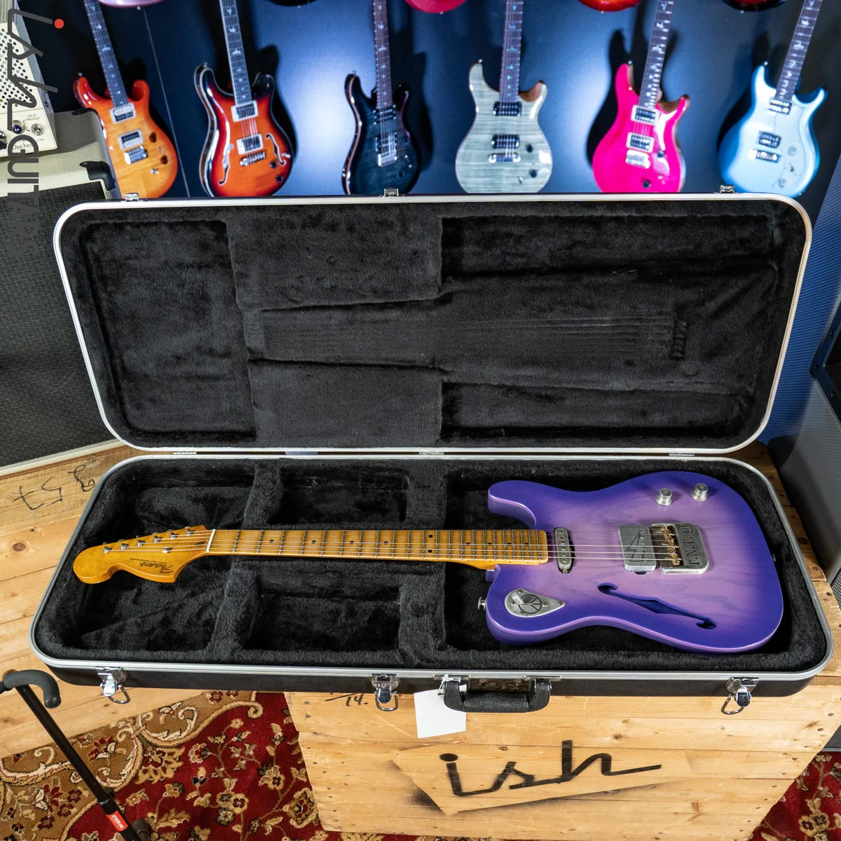 2019 Fraser Vintage Custom Tele Thinline Style Purple Burst - Image 15